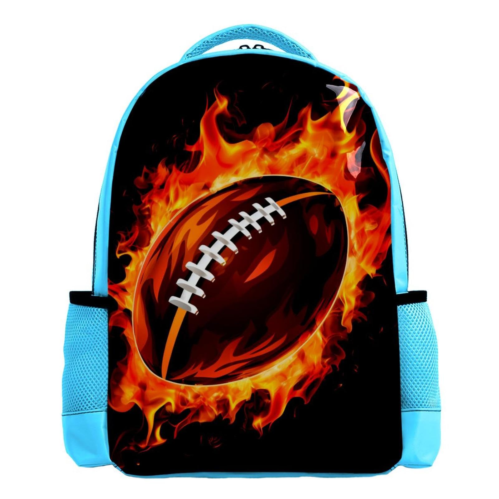 Best Travel Backpack for Men & Women - Durable American Football Design Backpack for Hiking, Camping & Daily Commute