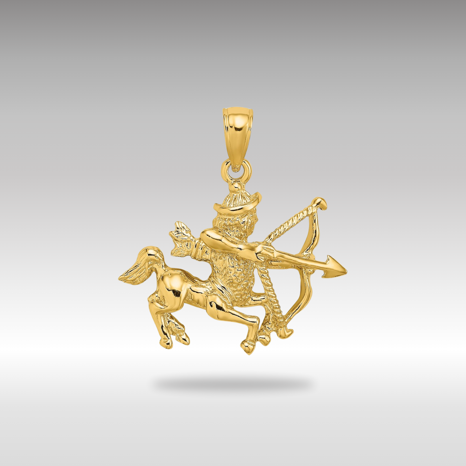 Gold Large Sagittarius Zodiac Charm Pendant C3175 - Perfect for Jewelry Making, Gift Giving & Astrology Enthusiasts