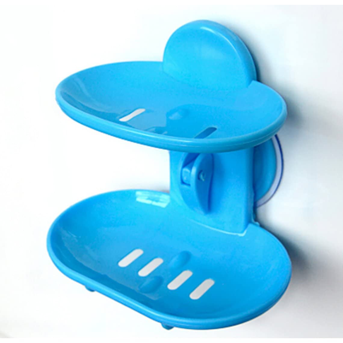 Double Layer Bathroom Soap Dish Holder - Durable Soap Rack Organizer for Sink Countertop, Shower, and Bathtub | Keeps Soap Dry & Organized