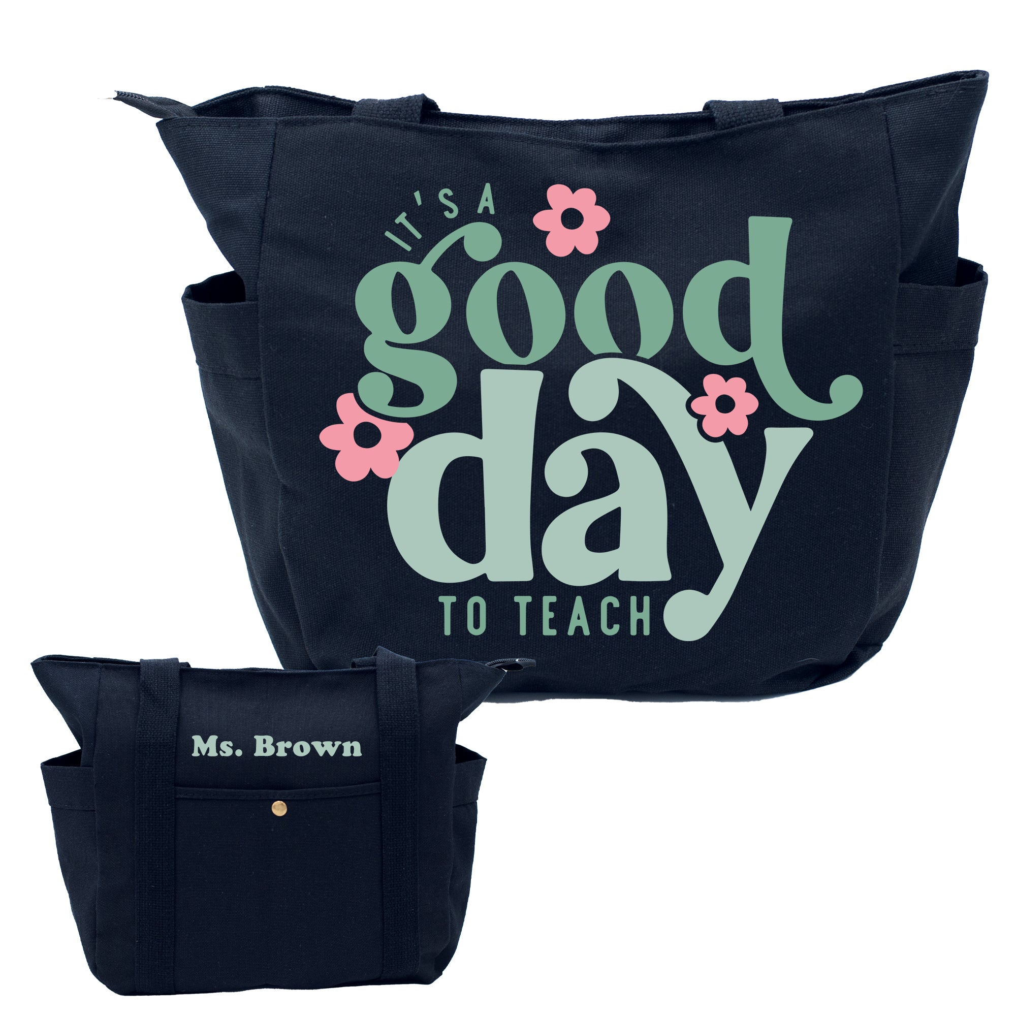 Personalized Teacher Tote Bags 2025 - Custom Designs for Educators, School Supplies & Gifts - Perfect for Back to School, Teacher Appreciation & Classroom Organization