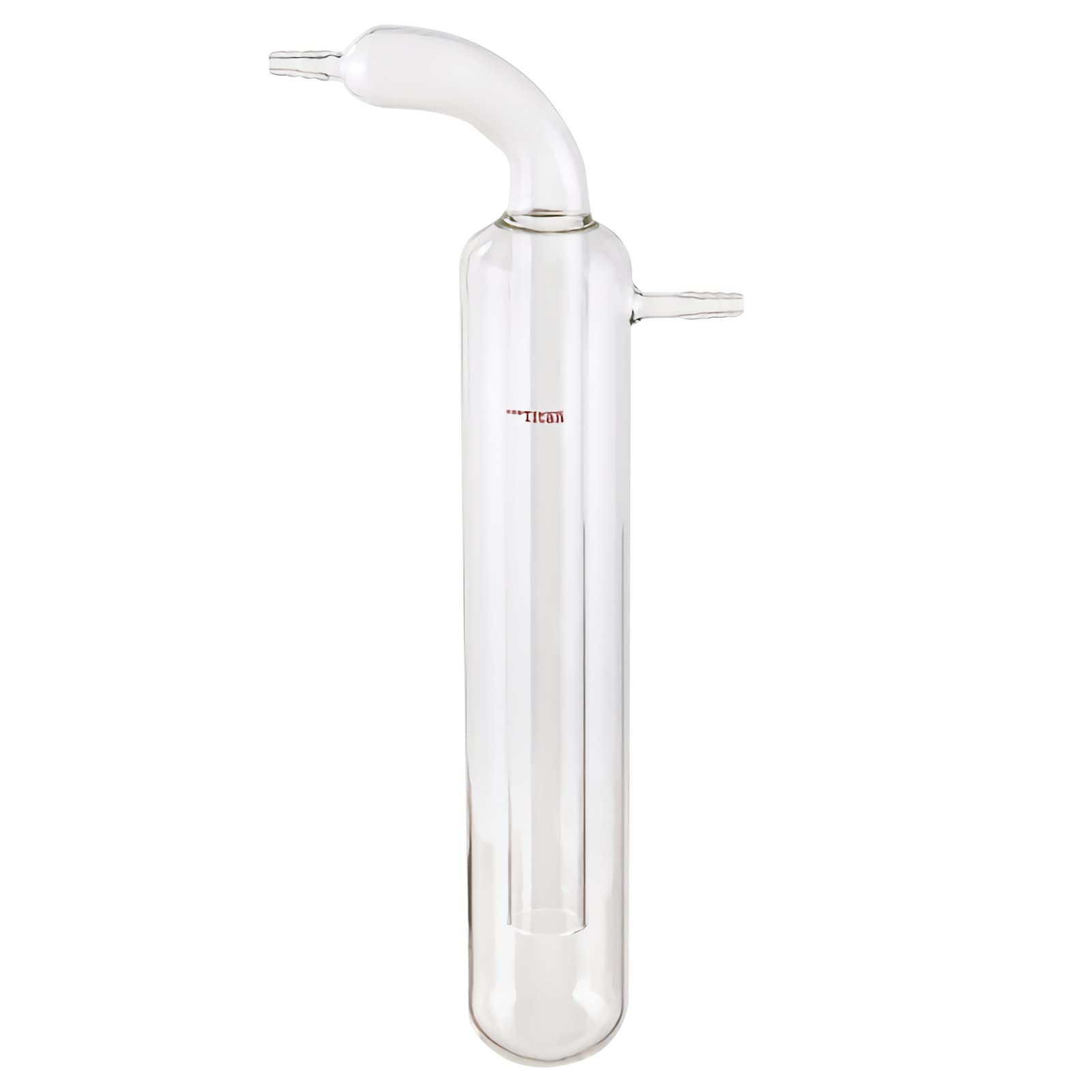 High-Quality Glass Vacuum Cold Trap - 60mm Diameter x 300mm Length Lab Glassware with Hose Connection for Distillation & Condensation | Ideal for Chemistry Labs, Research Facilities & Scientific Experiments