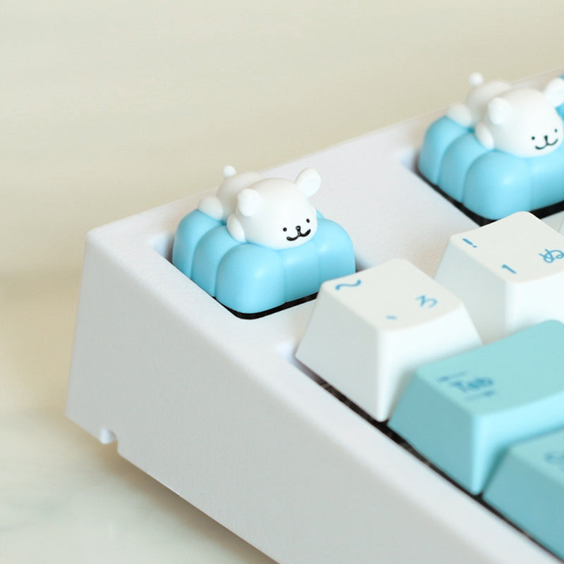 Custom Mechanical Keyboard Keycaps - Creative Cute Resin Personalized Keycaps with Line Dog Design for Gaming & Typing | Perfect for PC, Mac, Laptop Enthusiasts