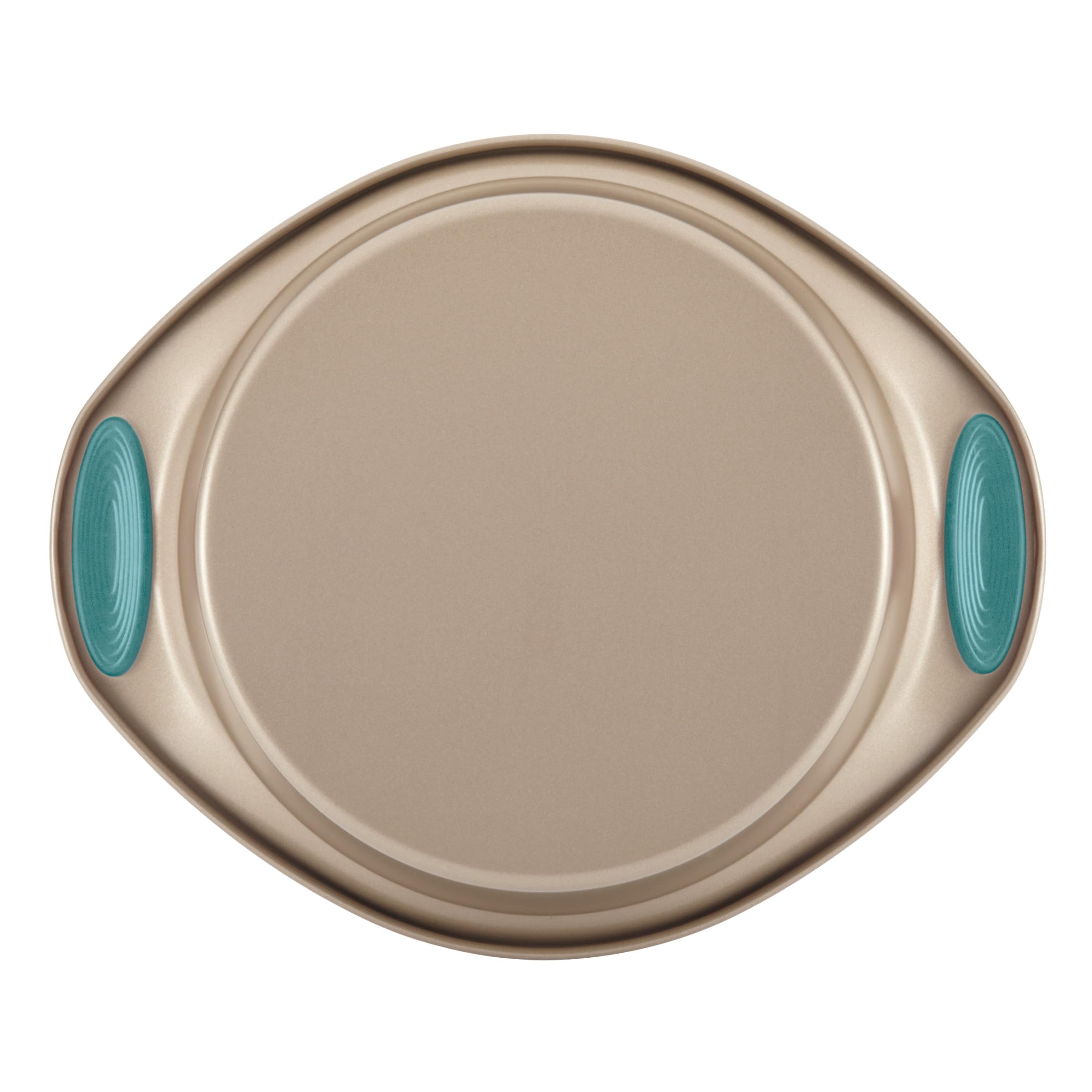 Rachael Ray 47578 10-Piece Nonstick Bakeware Set with Grips - Latte Brown & Agave Blue - Includes Bread Pan, Baking Sheet, Cookie Sheet, Cake Pan & Muffin Pan - Perfect for Baking Cookies, Cakes, Bread & Muffins at Home