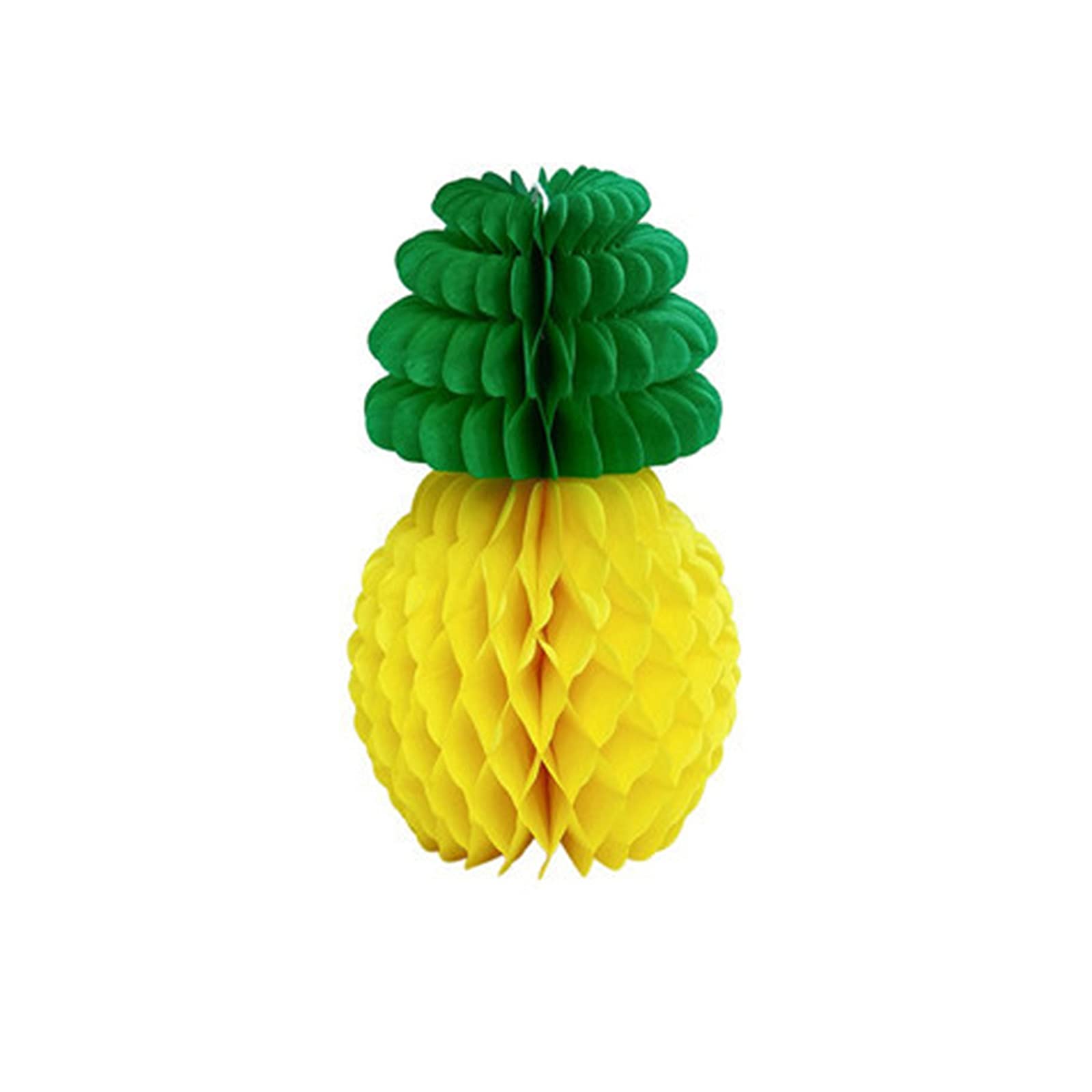 Vintage Honeycomb Pineapple Paper Fans - Tropical Hanging Decorations for Home, Party & Christmas Tree Ornaments | Eco-Friendly Tissue Craft Decor for Wall, Nursery & Wedding
