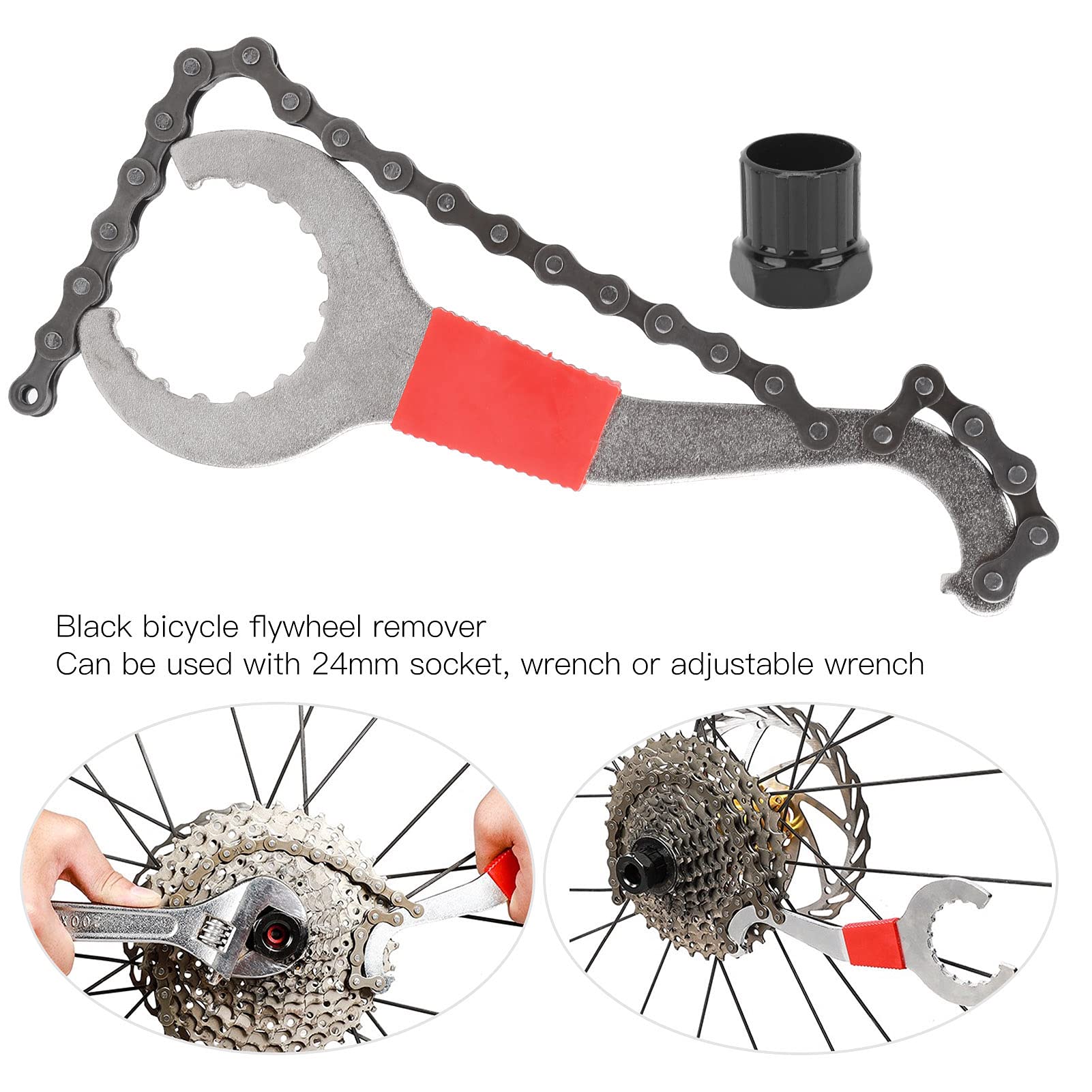 Professional Bike Crank Puller & Bottom Bracket Remover Tool Kit - Heavy Duty Bicycle Chain Cutter Wrench & Flywheel Repair Tool for Mechanics - Perfect for Mountain, Road & BMX Bike Maintenance & DIY Repairs