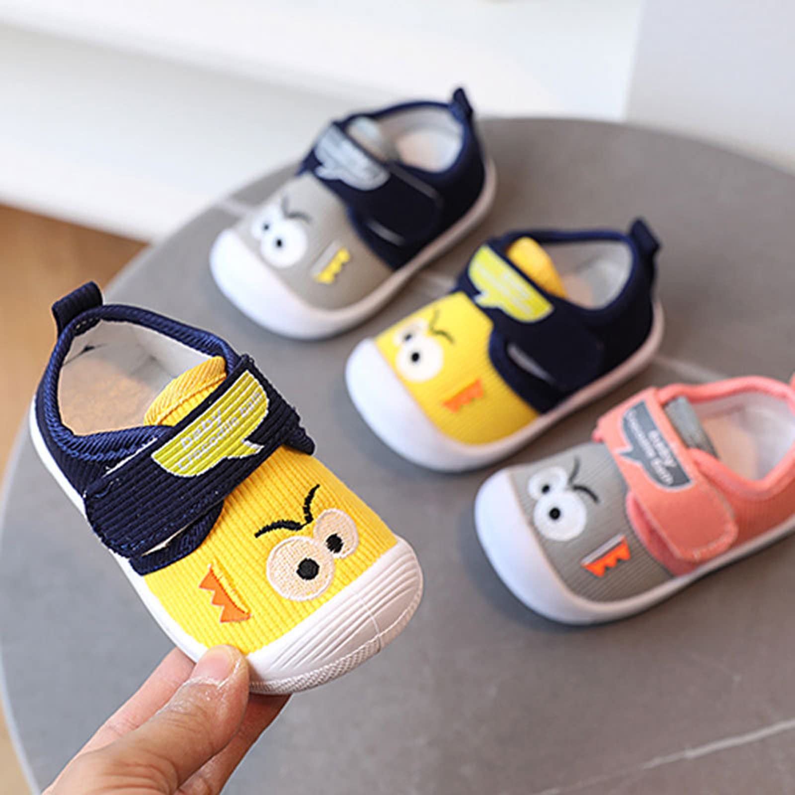 Lisdwde Unisex Kids Sneakers - Lightweight Slip-On Walking Shoes for Toddlers Boys & Girls | Winter Baby Shoes for Playground, School & Outdoor Activities