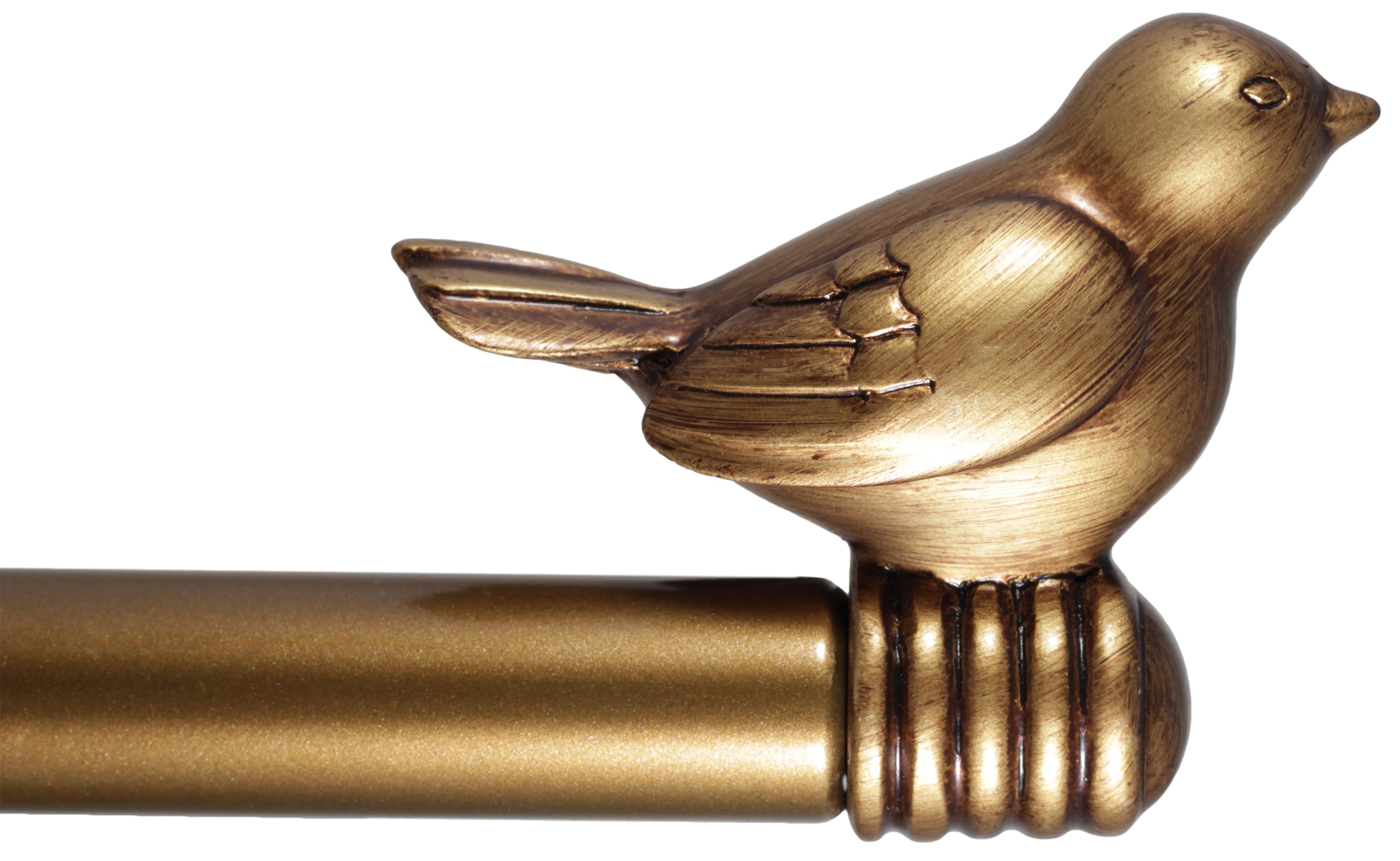 Stylish Birds Window Curtain Rod Set with Finials - Elegant Home Decor for Living Room, Bedroom & Nursery