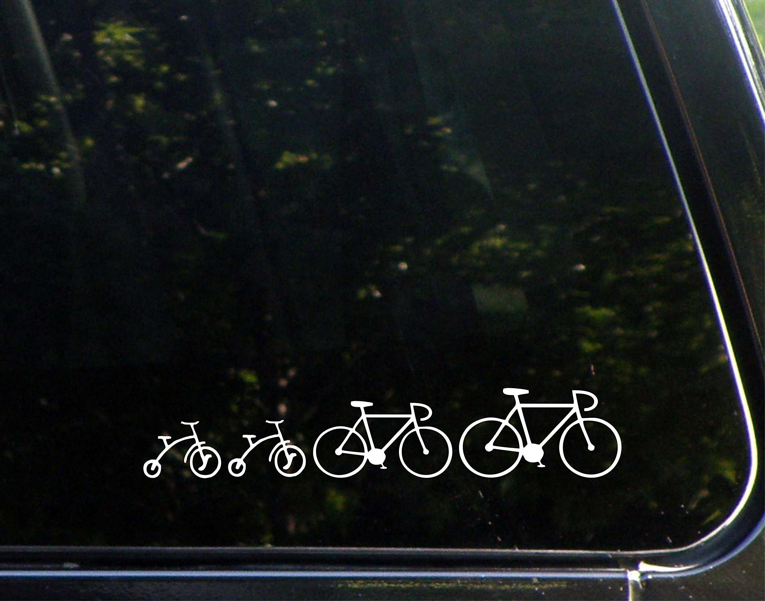 Family of 4 Bike Vinyl Decal - 8.75