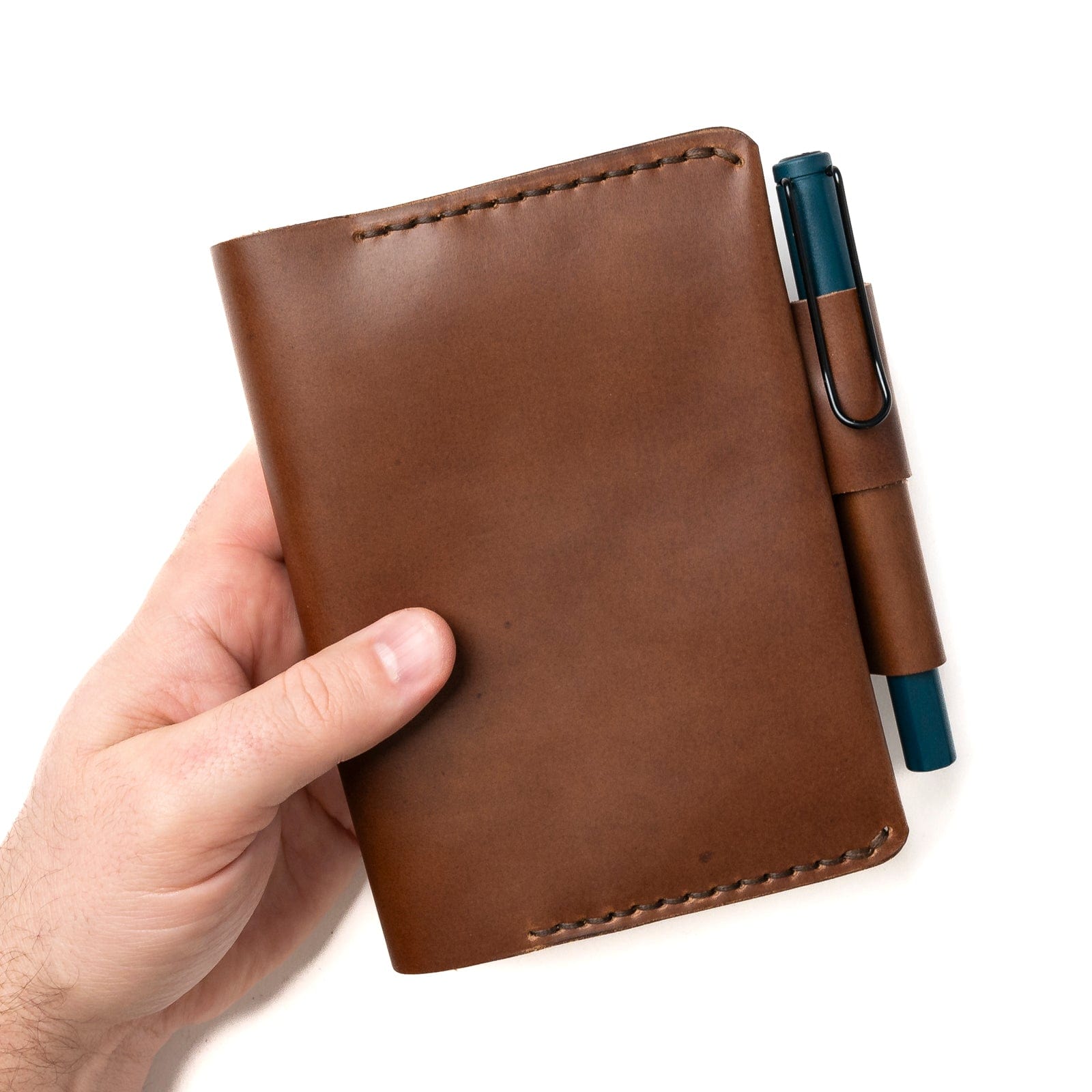 Premium Genuine Leather A6 Notebook Cover - Handmade, Durable & Stylish for Journal, Planner, Diary - Perfect for Office, Travel & Gift Giving