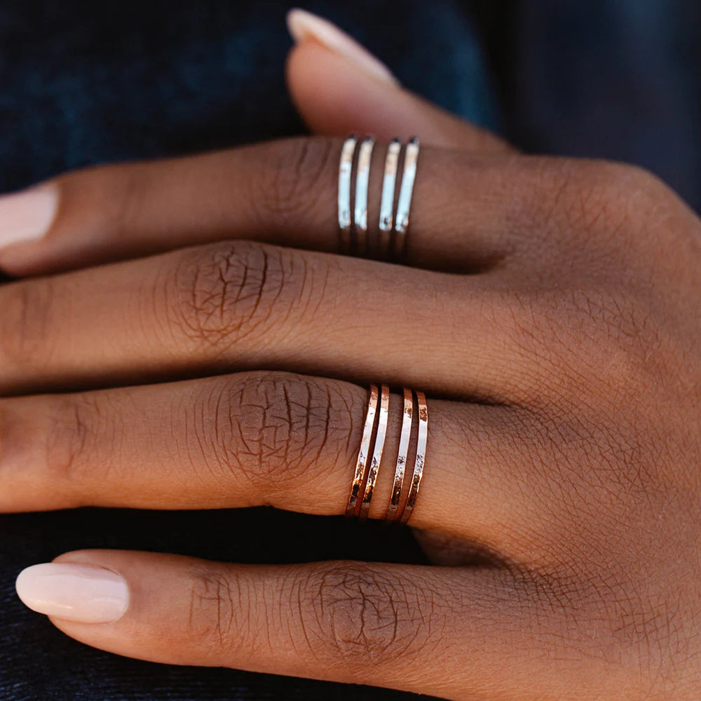 Pacifica Sterling Silver Ring Size 8 - Elegant Stackable Band for Women, Perfect for Everyday Wear & Gift Giving