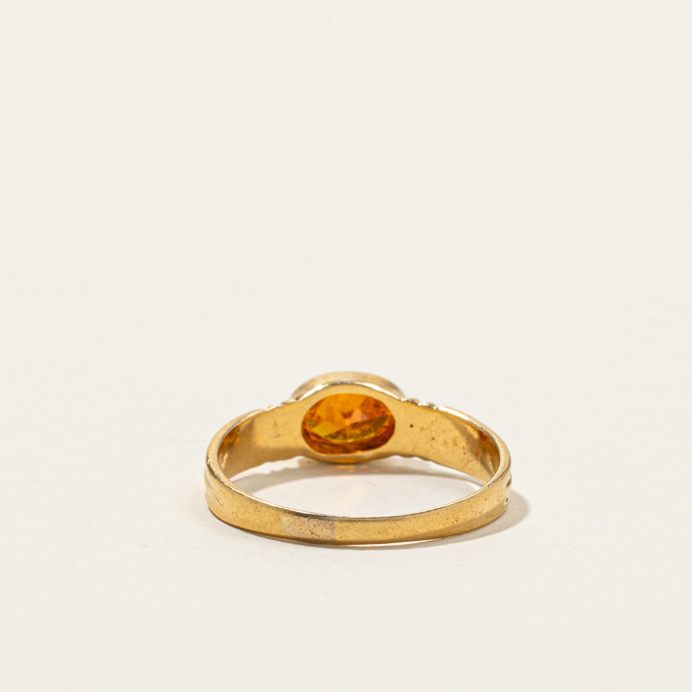 Orange Glass Stone Ring - 0.44ct Natural Orange Gemstone Jewelry for Women, Size 8.25 - Perfect for Everyday Wear, Gift Giving & Special Occasions