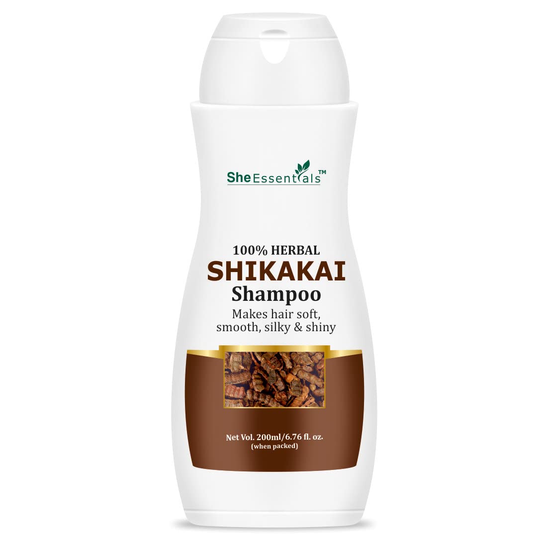 Organic Shikakai Hair Shampoo & Oil for Stronger Hair Growth - Paraben Free, Sulfate Free, Vegan & Cruelty Free (200ml) - Natural Ayurvedic Treatment for Dry, Damaged Hair - Perfect for Daily Hair Care Routine at Home or Salon