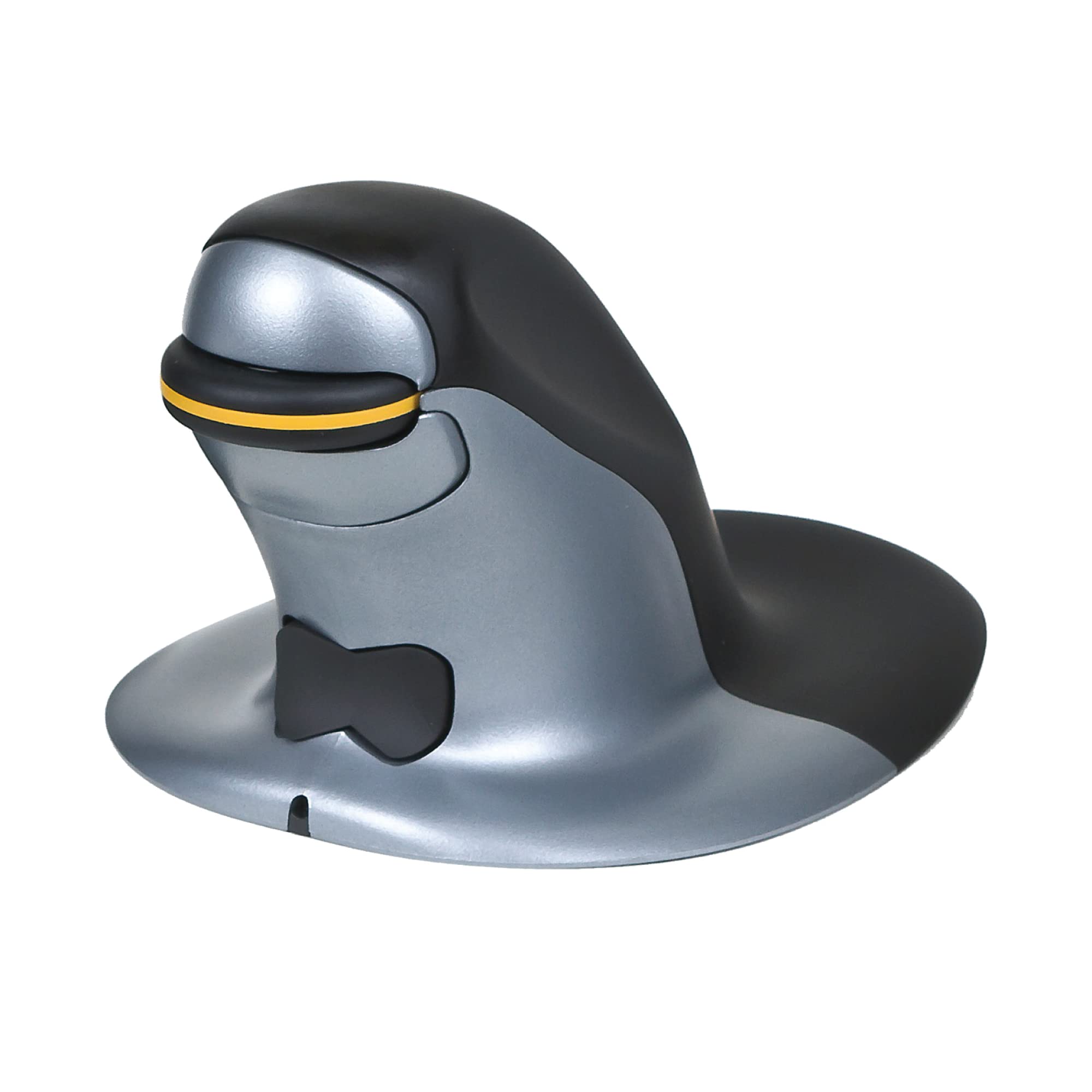 Penguin Ambidextrous Wireless Ergonomic Mouse - Rechargeable Vertical Mouse for PC & Mac | Comfort Design Reduces RSI, Smooth Gliding | Perfect for Office Work, Gaming & Long Computer Use (Medium Size)