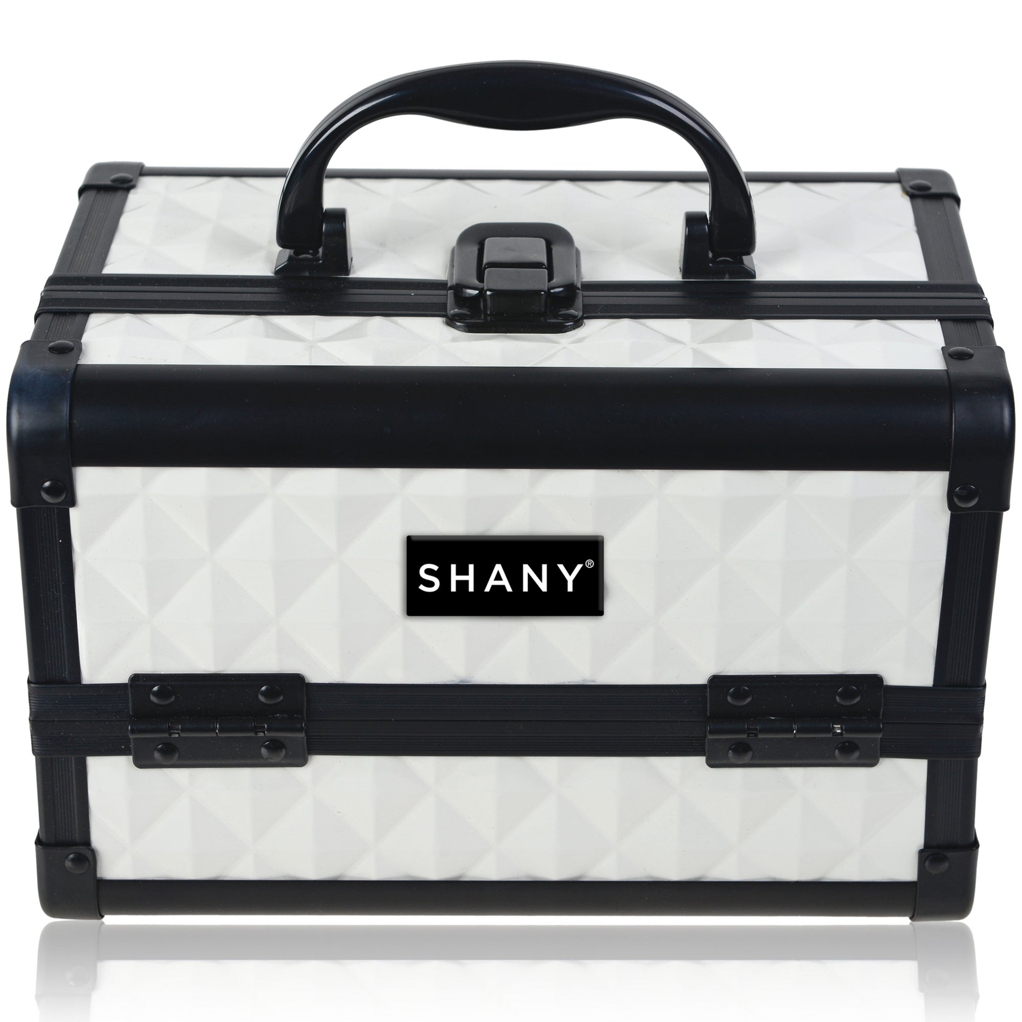 Professional Makeup Train Case with Mirror - Portable Cosmetic Organizer for Makeup Artists & Travel - Perfect for Salon, Home, and On-the-Go Beauty Needs