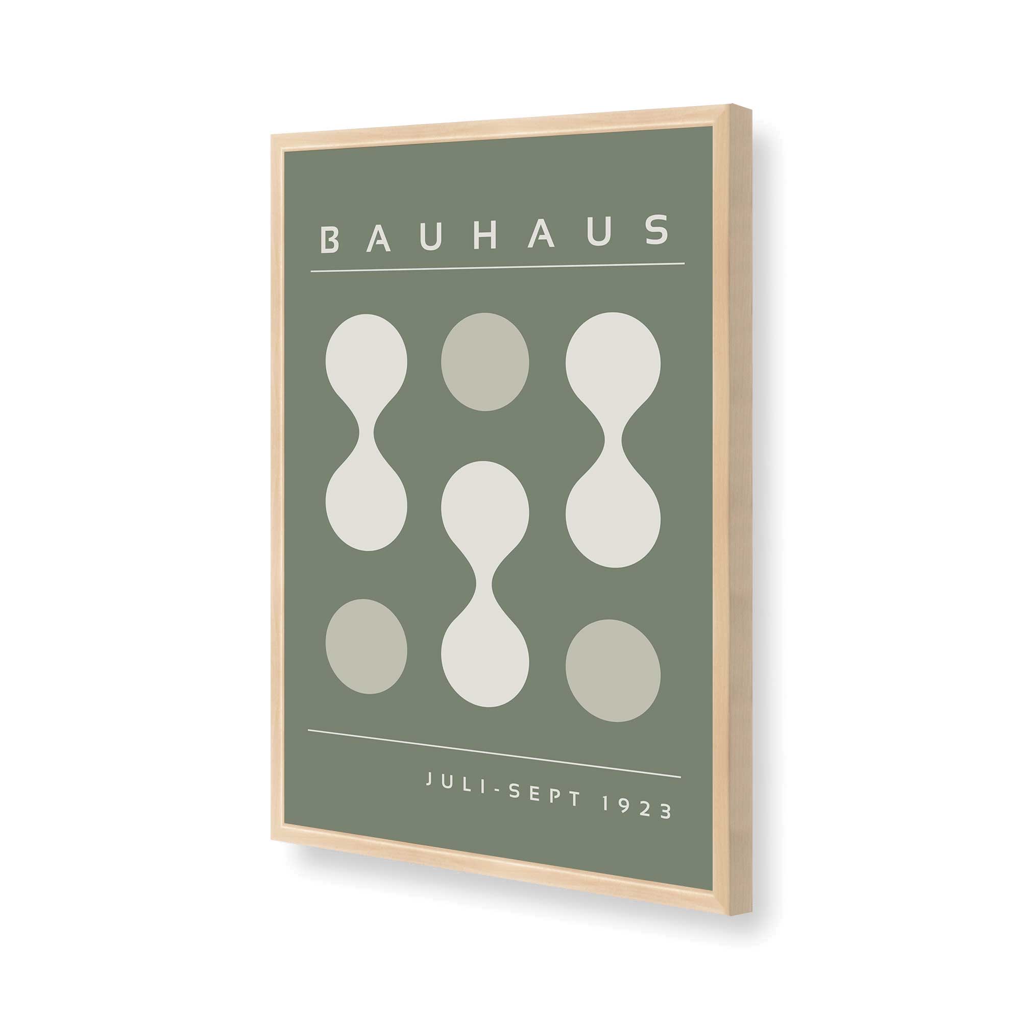 Green Bauhaus Flow II Print - Modern Abstract Art Poster for Home & Office Decor | Perfect for Living Room, Bedroom, or Workspace