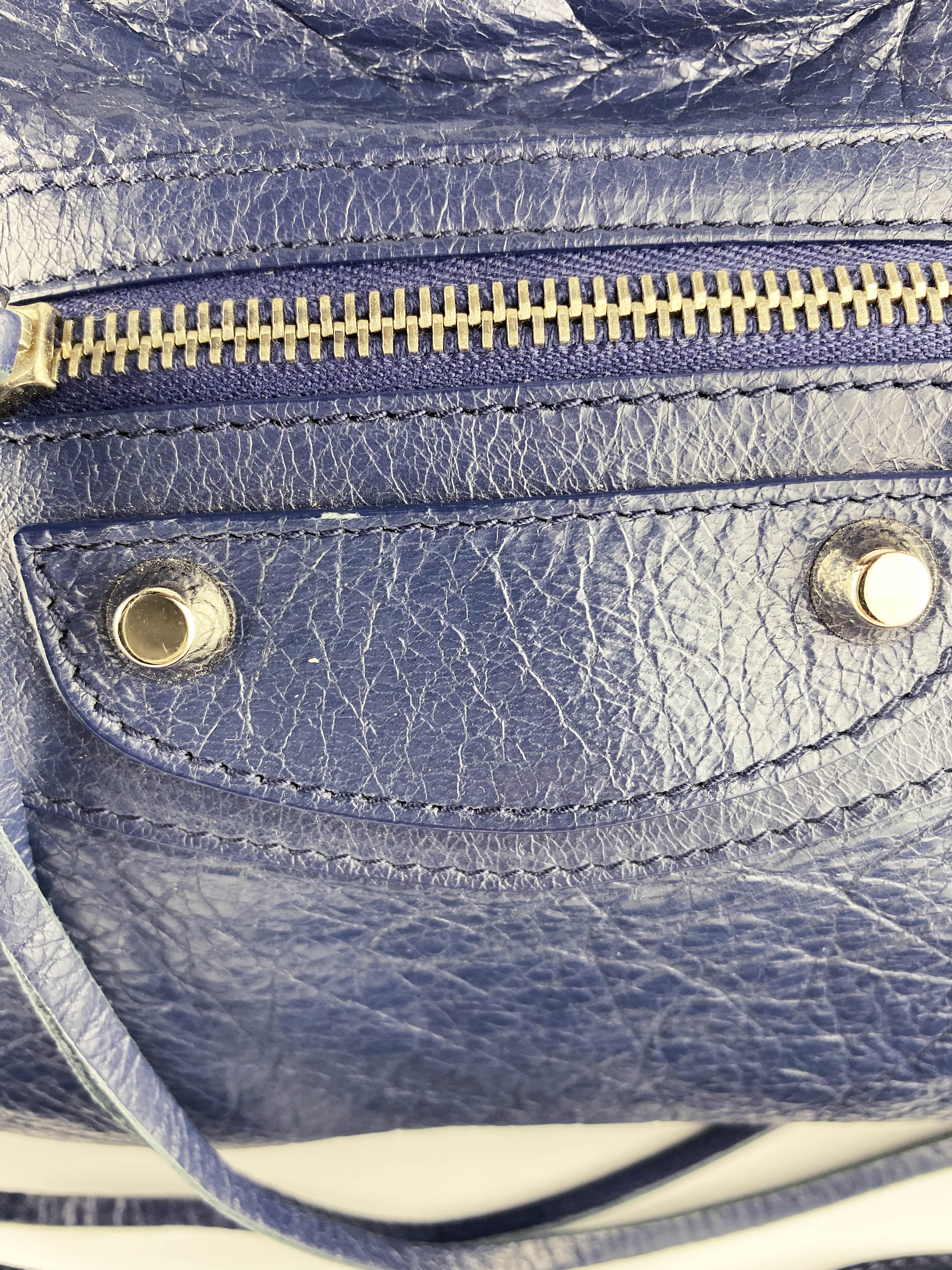 Balenciaga Navy City Bag - Stylish Designer Handbag for Women | Perfect for Work, Travel & Everyday Use