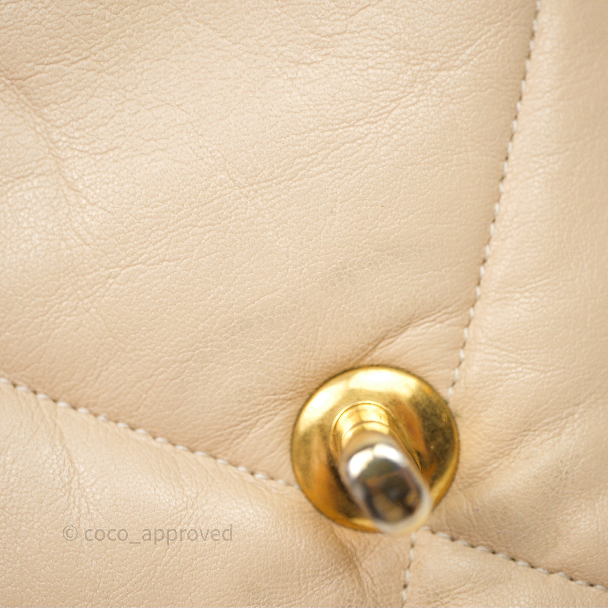 Chanel 19 Small Beige Mixed Hardware Flap Bag - Luxury Designer Handbag for Women | Perfect for Everyday Use, Work & Special Occasions