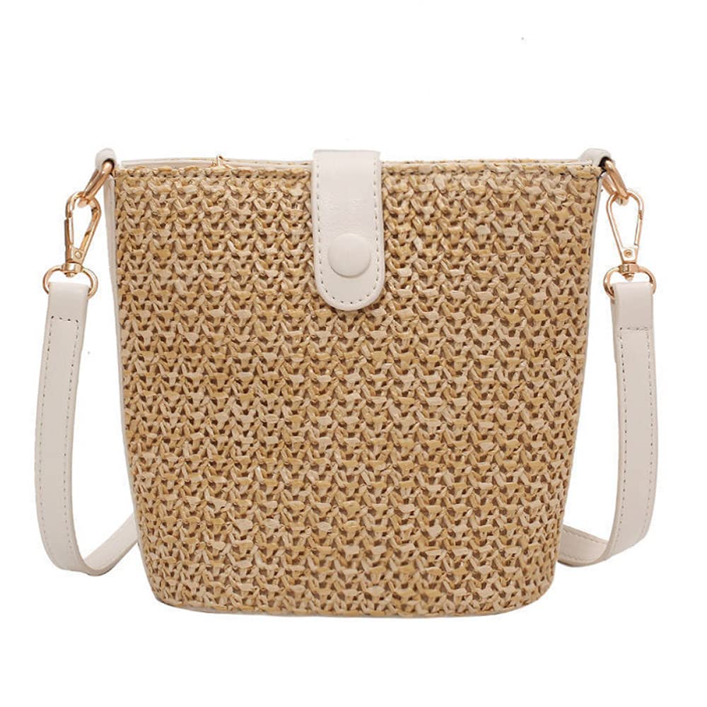 Women's Handwoven Straw Shoulder Bag - Crossbody Purse with Removable Adjustable Strap for Travel, Beach, Summer Outfits & Boho Fashion | Perfect for Vacations, Shopping & Outdoor Activities