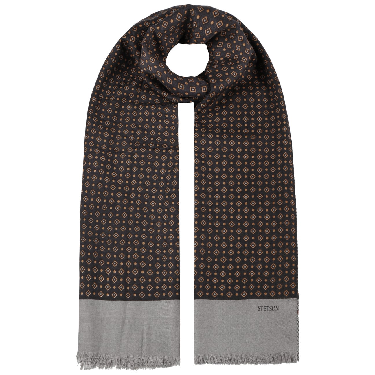 Stylish Geometric Print Scarf by Stetson - Lightweight Fashion Accessory for Women & Men - Perfect for Fall, Winter & Spring Outfits