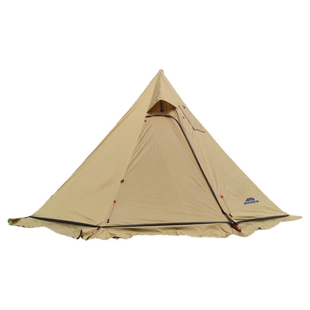 Lightweight 3-4 Person Tipi Hot Tent with Fire Retardant Stove Jack & Snow Skirt - Portable Teepee Tent for Family Camping, Backpacking & Winter Hiking | Perfect for Outdoor Adventures in Cold Weather