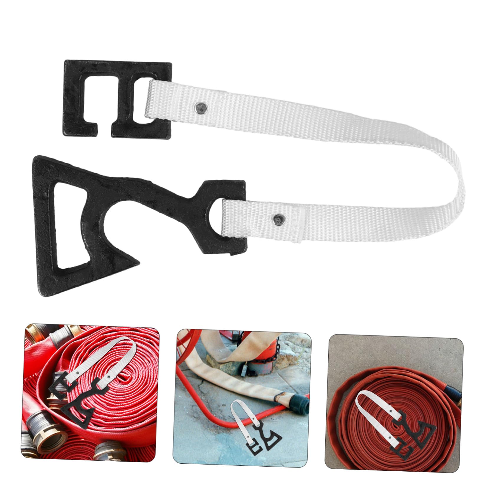 Anneome Strong Canvas Fire Hose Holder - Compact Cord Hanger for Limited Spaces, Perfect for Garage, Workshop, and RV Organization