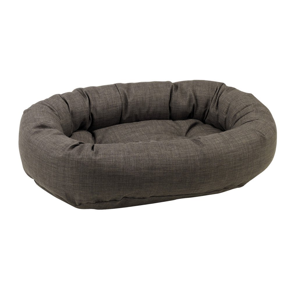 Bowser's Donut Dog Bed - Large Size, Storm Gray - Cozy & Comfortable Pet Bed for Small to Medium Dogs - Perfect for Crates, Living Rooms & Bedrooms