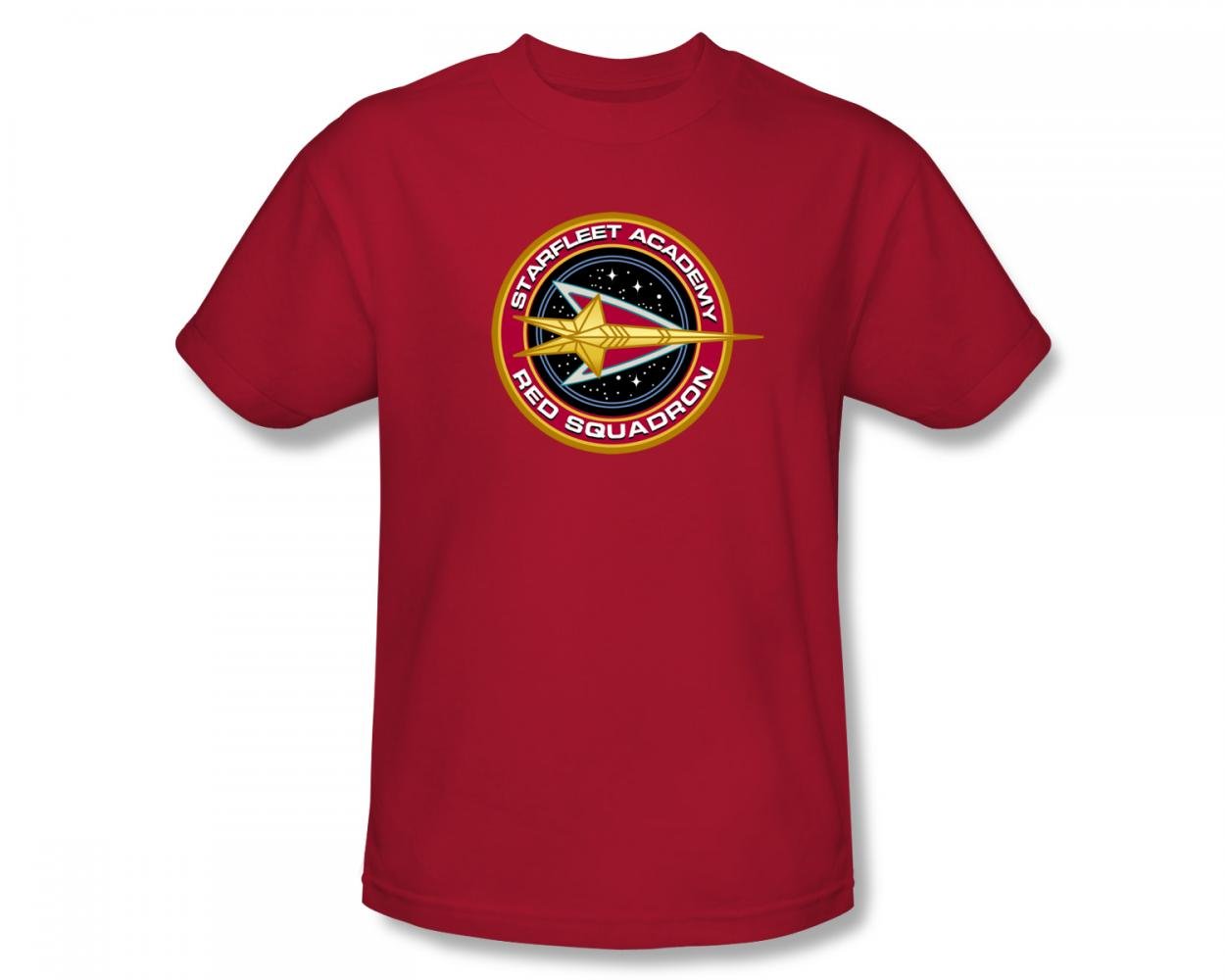 Star Trek Red Squadron Slim Fit Adult T-Shirt - Sci-Fi Fan Merchandise for Men & Women | Perfect for Cosplay, Conventions & Everyday Wear