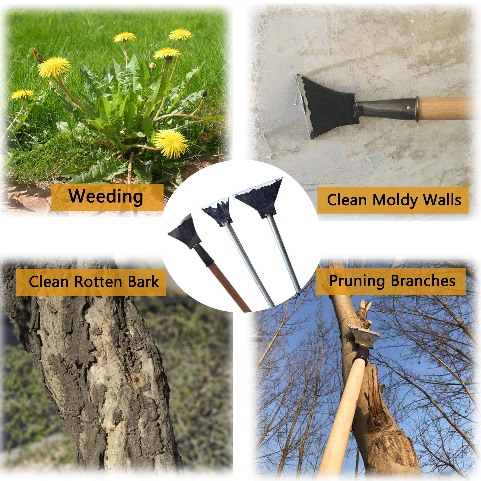 Premium Gardening Hand Shovel & Weed Puller Set - Durable Manganese Steel Forged Tools with Ergonomic Handle - Ideal for Planting, Weeding & Soil Cultivation - Perfect Gardening Gifts for Women & Outdoor Enthusiasts