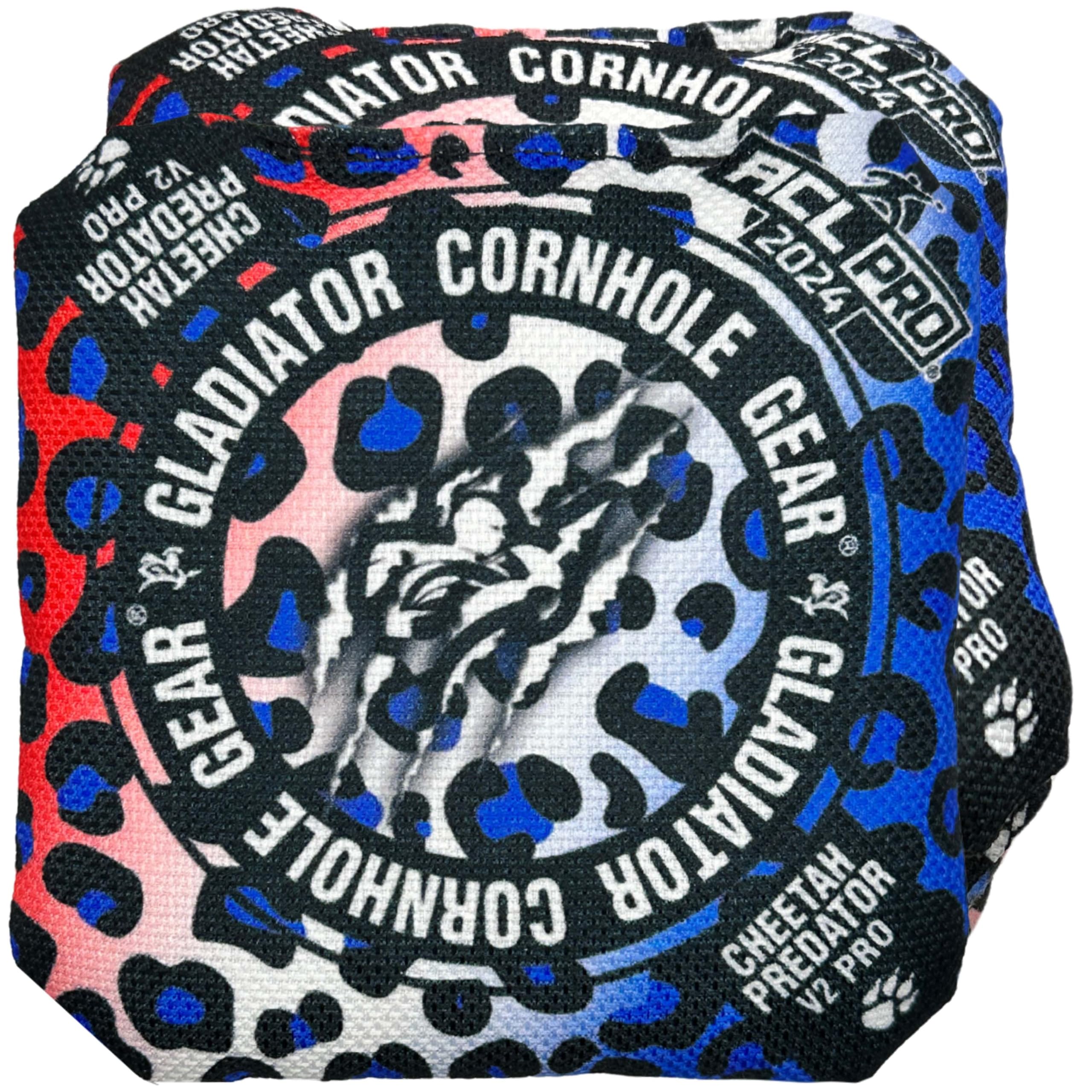 Professional Gladiator Cornhole Bags 16oz - ACL Approved Tournament Cornhole Bean Bags (Set of 4) for Backyard Games, Tailgating & Outdoor Parties