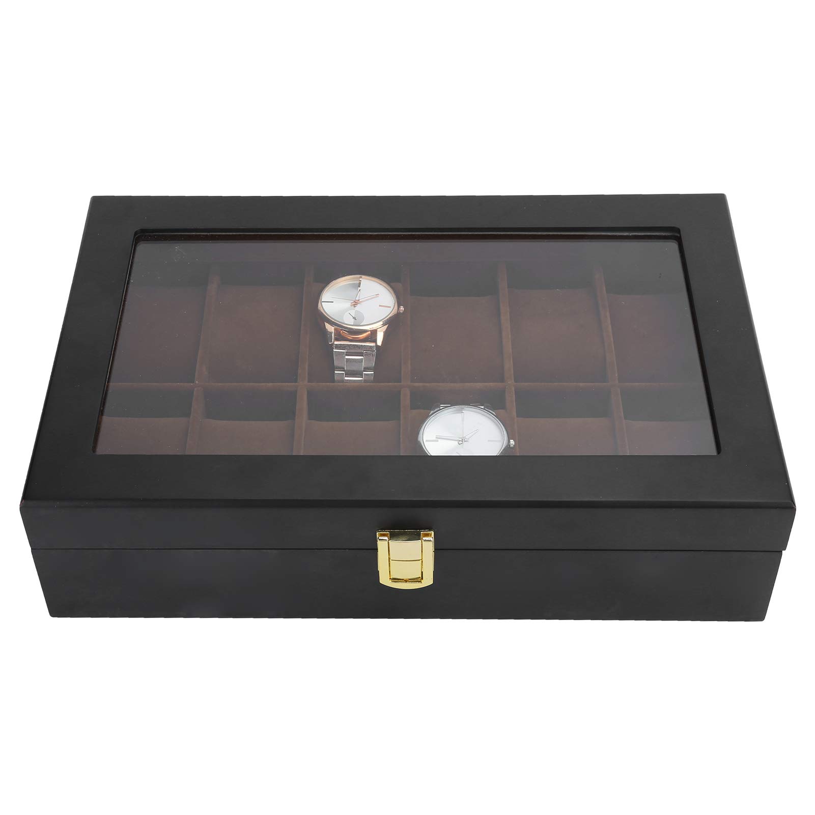 ASixxSix Wooden Watch Box - Premium Wristwatch Display Case with Bright Colors - Perfect Watch Storage Organizer for Men & Women - Ideal for Home, Office, and Travel Watch Collection Display