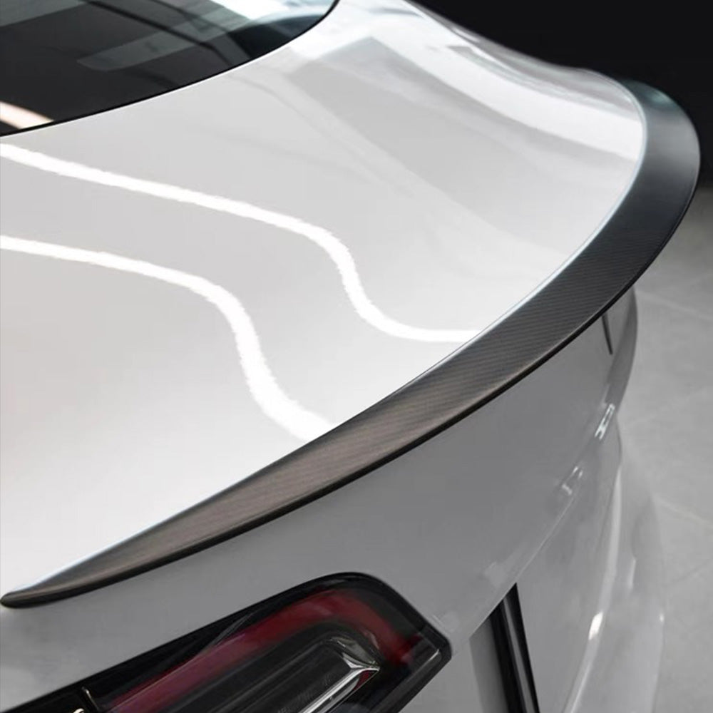 High Performance Carbon Fiber Spoiler for Tesla Model 3 & Y - Lightweight Aerodynamic Design for Increased Downforce, Better Traction & Improved Battery Efficiency | Perfect for Racing, Daily Driving & Car Enthusiasts