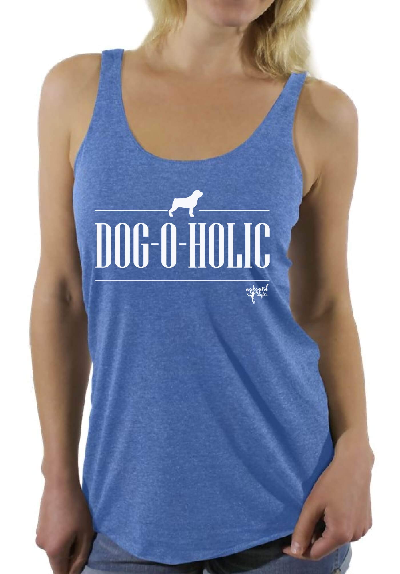 Funny Dog Lover Racerback Tank Top - Cute Animal Sayings Graphic Tee for Women | Gym, Running, Casual Wear