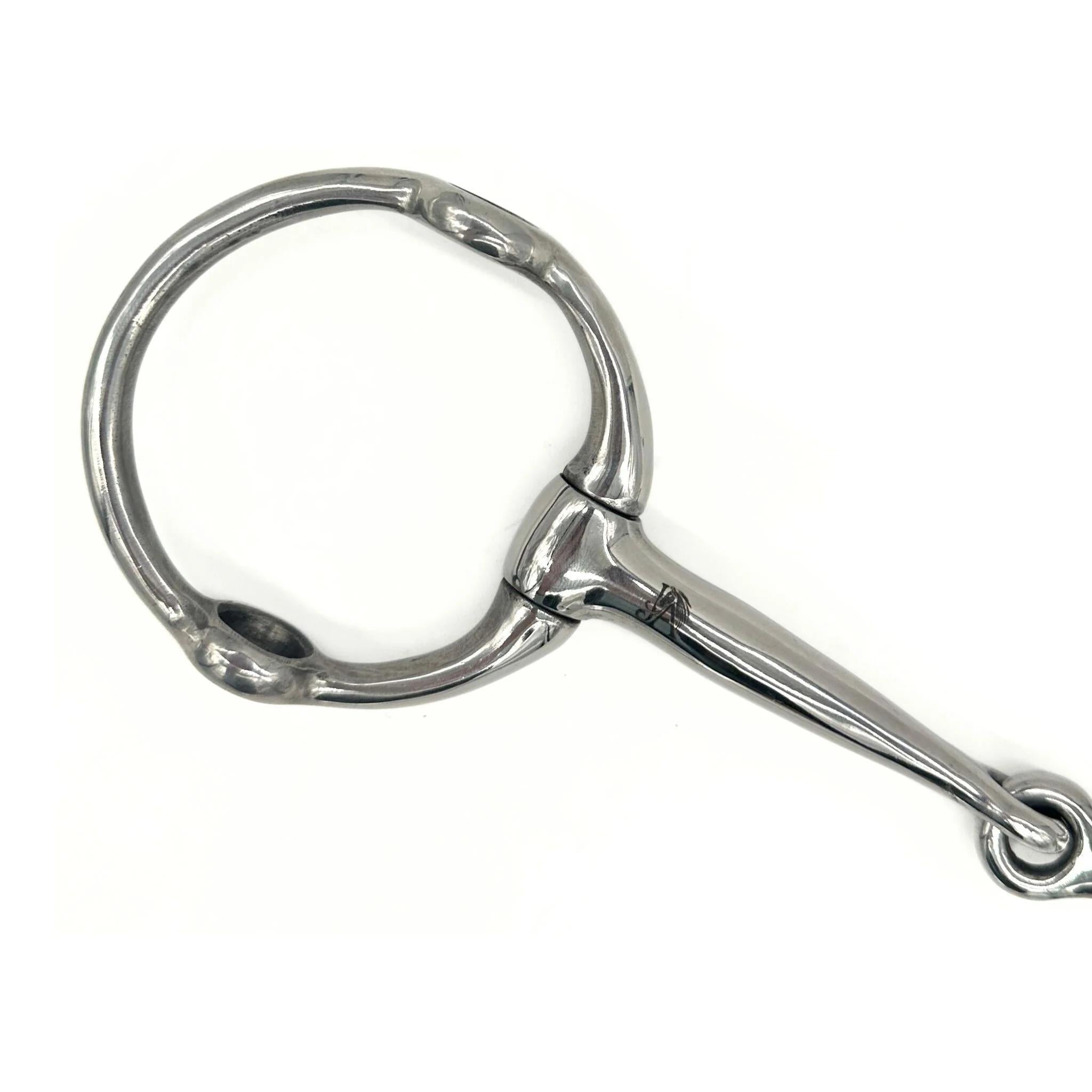 Jake Adams Single Joint Stainless Steel Fixed Gag Bit for Horses - Durable Equestrian Training Bit for Western & English Riding, Dressage & Trail Riding