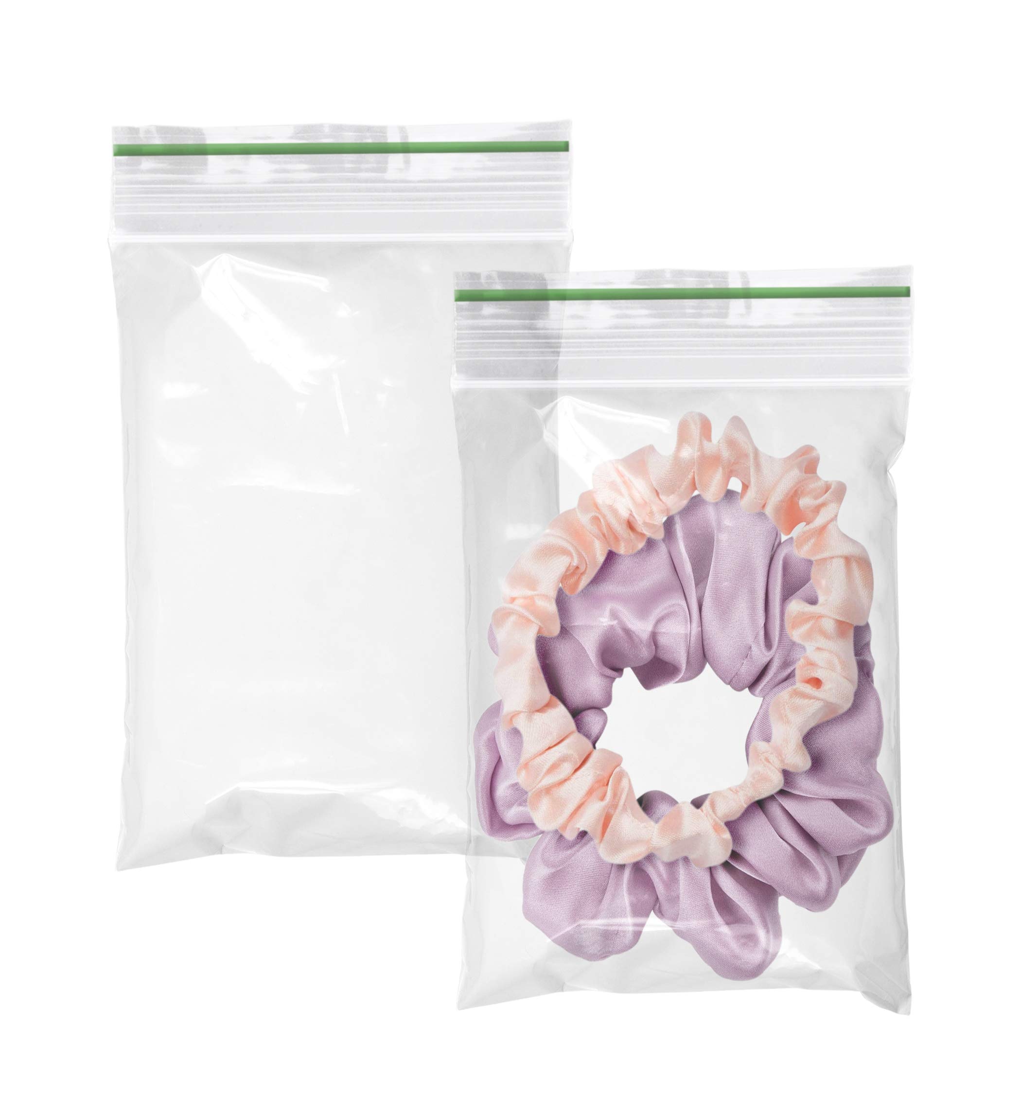 APQ 100 Pack 3x4 Inches Resealable Zipper Storage Bags - 2 Mil Thick Polyethylene Bags for Food, Industrial & Wholesale Use | Perfect for Meal Prep, Organizing & Bulk Storage