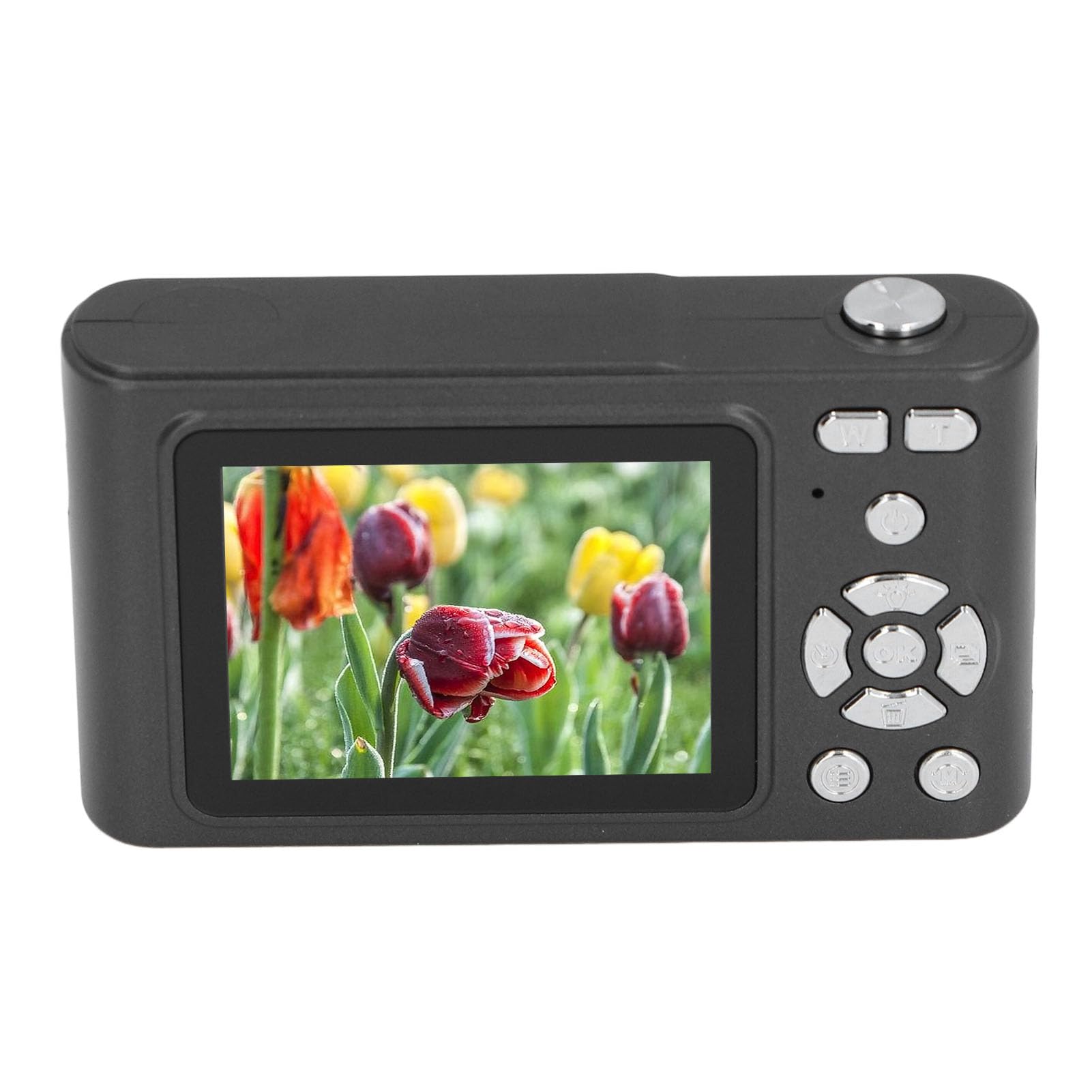 4K 48MP Digital Camera with Autofocus & 16X Zoom | HD Compact Camera with Built-in Flash & Anti-Shake | Portable Travel Camera for Beginners (Black) | Perfect for Vacation, Vlogging & Outdoor Photography