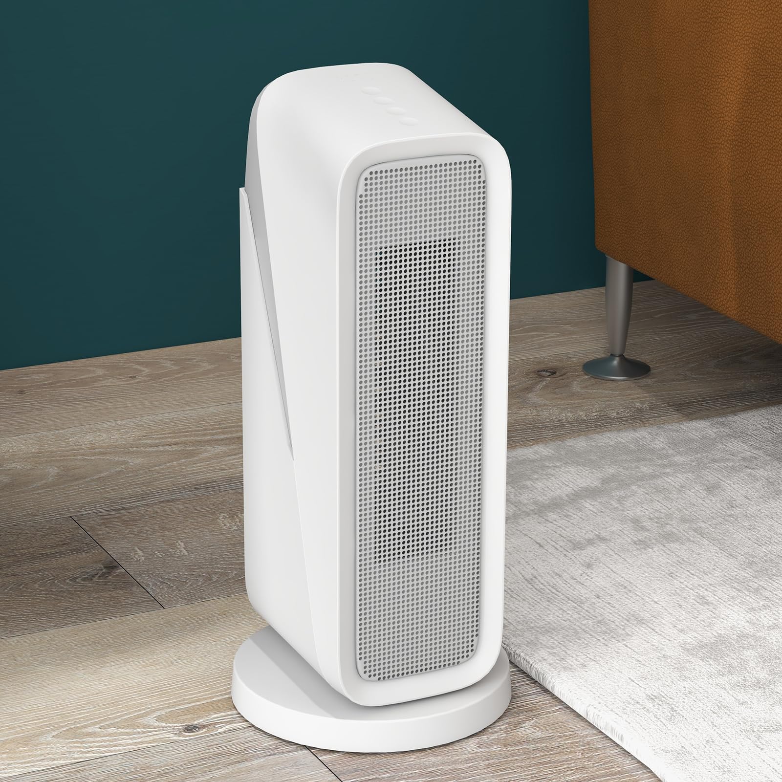 GARVEE 1500W 16 Inch WiFi Ceramic Space Heater with 80° Oscillation - Portable Electric Heater for Home, Office & Bedroom - Smart Remote Control & Energy Saving