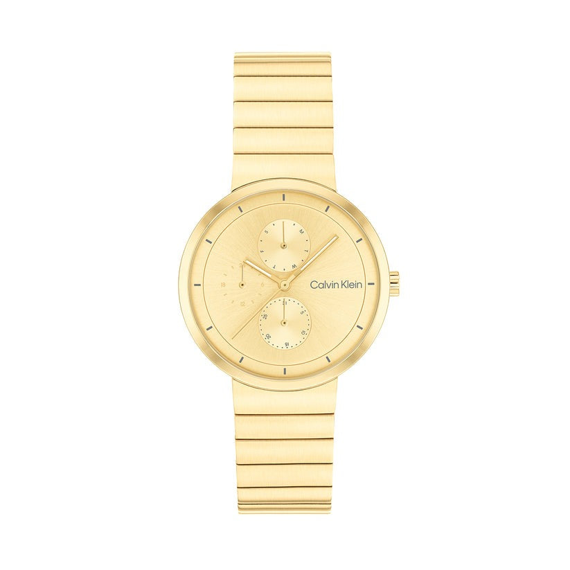 Calvin Klein Ionic Thin Gold Plated Watch 25100030 - Elegant & Stylish Timepiece for Men & Women - Perfect for Casual, Office & Formal Occasions