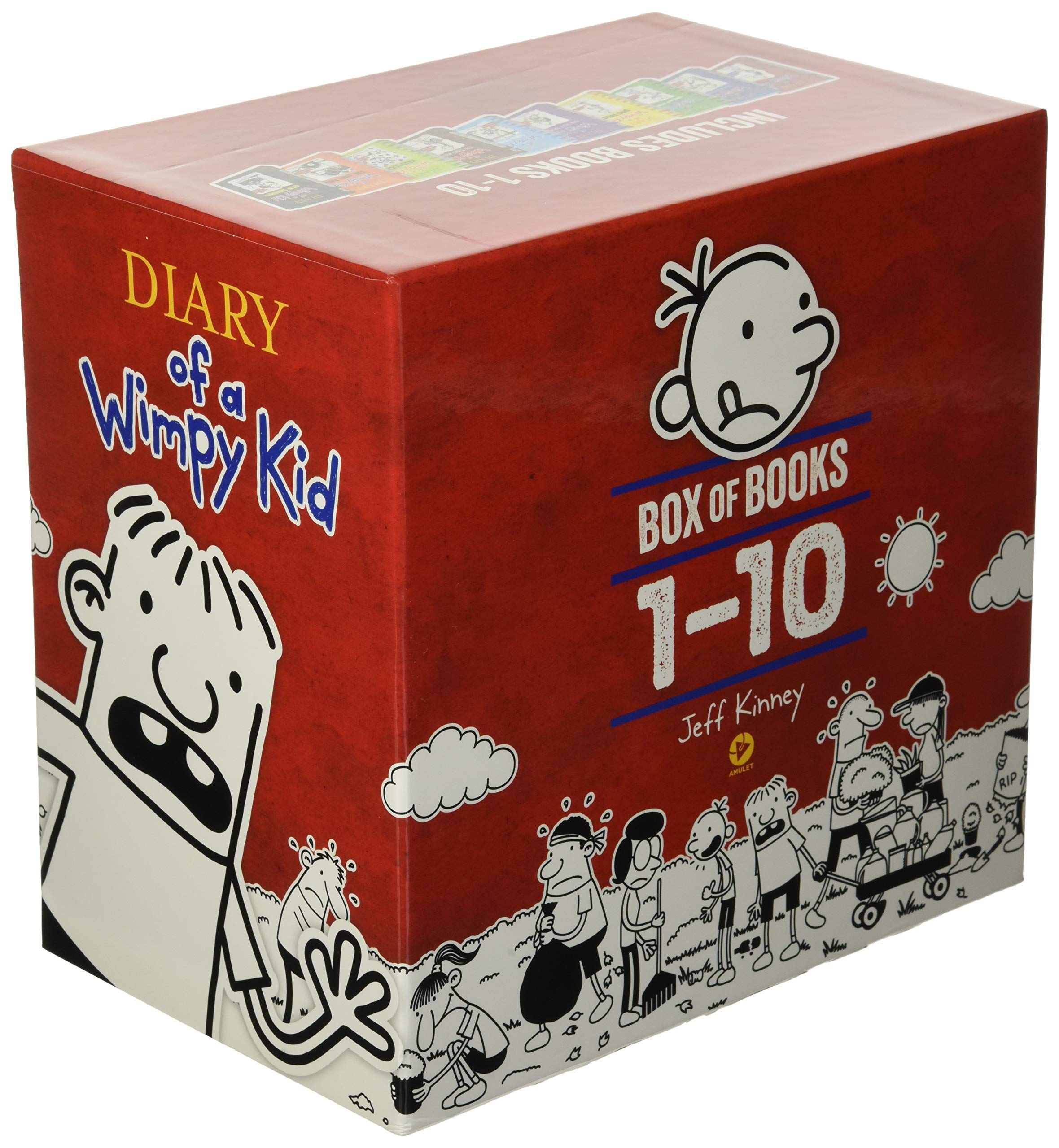 Diary of a Wimpy Kid Hardcover Book Set (Books 1-10) - Complete Collection Box Set for Kids | Perfect Gift for Young Readers, Birthday Presents & Classroom Libraries