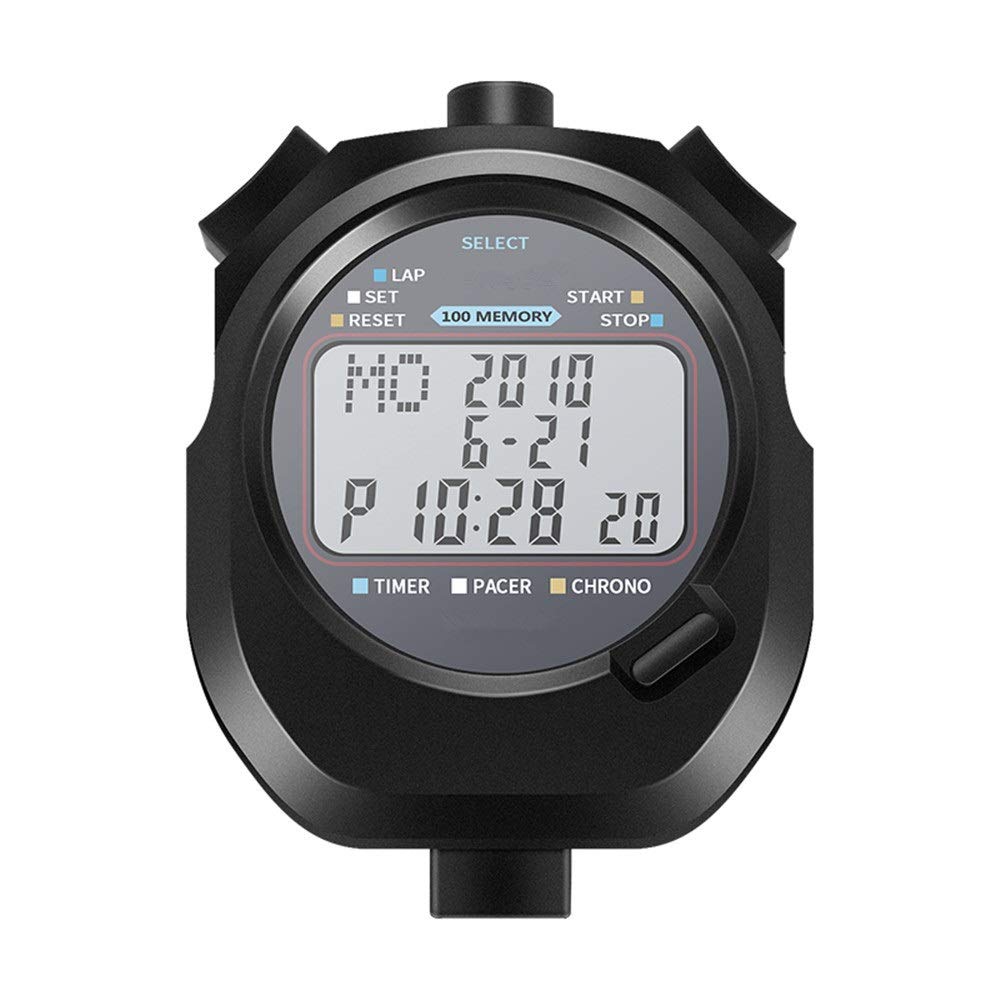 XMSIA Waterproof Digital Stopwatch Timer - Handheld Sports Chronograph for Coaches, Swimming, Running, Football Training (62x72mm) - Ideal for Track Meets, Gym Workouts & Team Practices