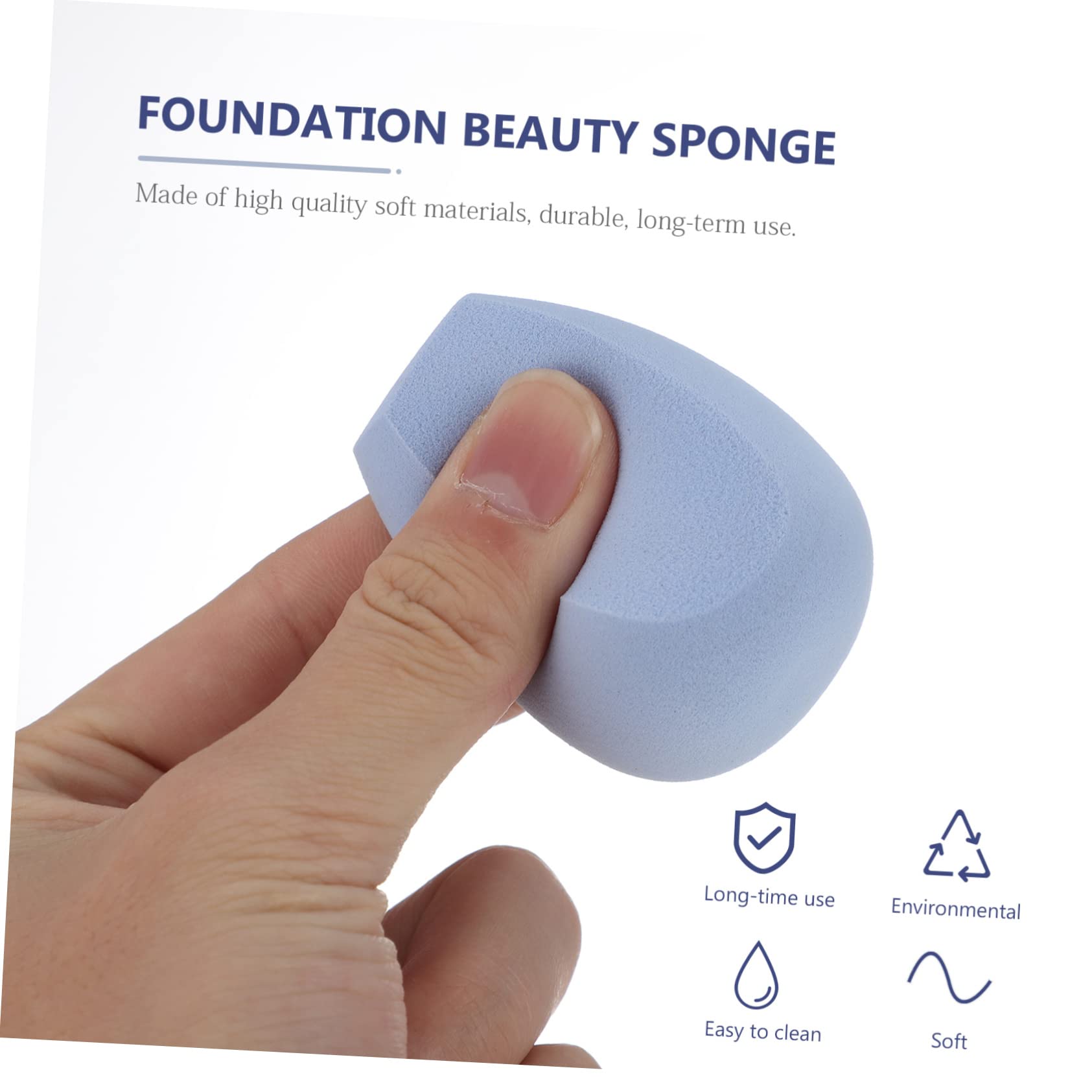 Minkissy 3-Pack Makeup Sponges - Soft Reusable Beauty Blender for Foundation, Concealer & Cream (Dry/Wet Use) - Perfect for Everyday Makeup, Birthday & Christmas Gifts