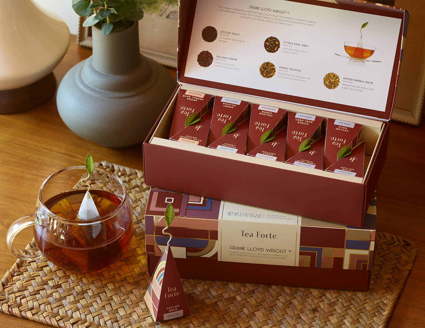 Frank Lloyd Wright Inspired Petite Presentation Box - Elegant Gift Box for Jewelry, Cards & Keepsakes - Perfect for Weddings, Anniversaries & Special Occasions