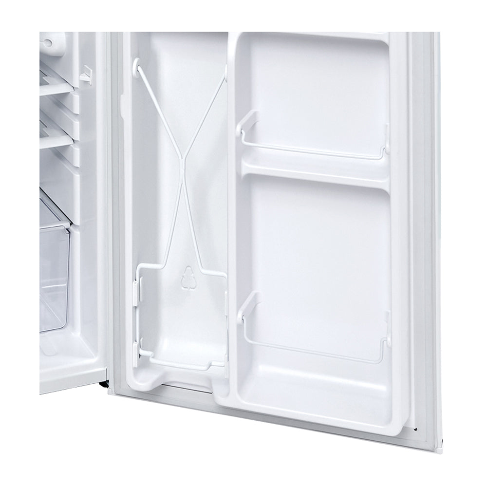 Teco 134L Bar Fridge Refrigerator - Compact Mini Fridge with Freezer, Energy Efficient Beverage Cooler for Home, Office, Dorm or Man Cave - TBF134WMDB White Model