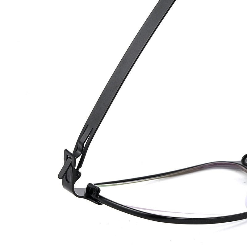 Bclear Men's Full Rim Square Titanium Frame Eyeglasses BSF1981 - Lightweight Durable Glasses for Work, Reading & Daily Wear