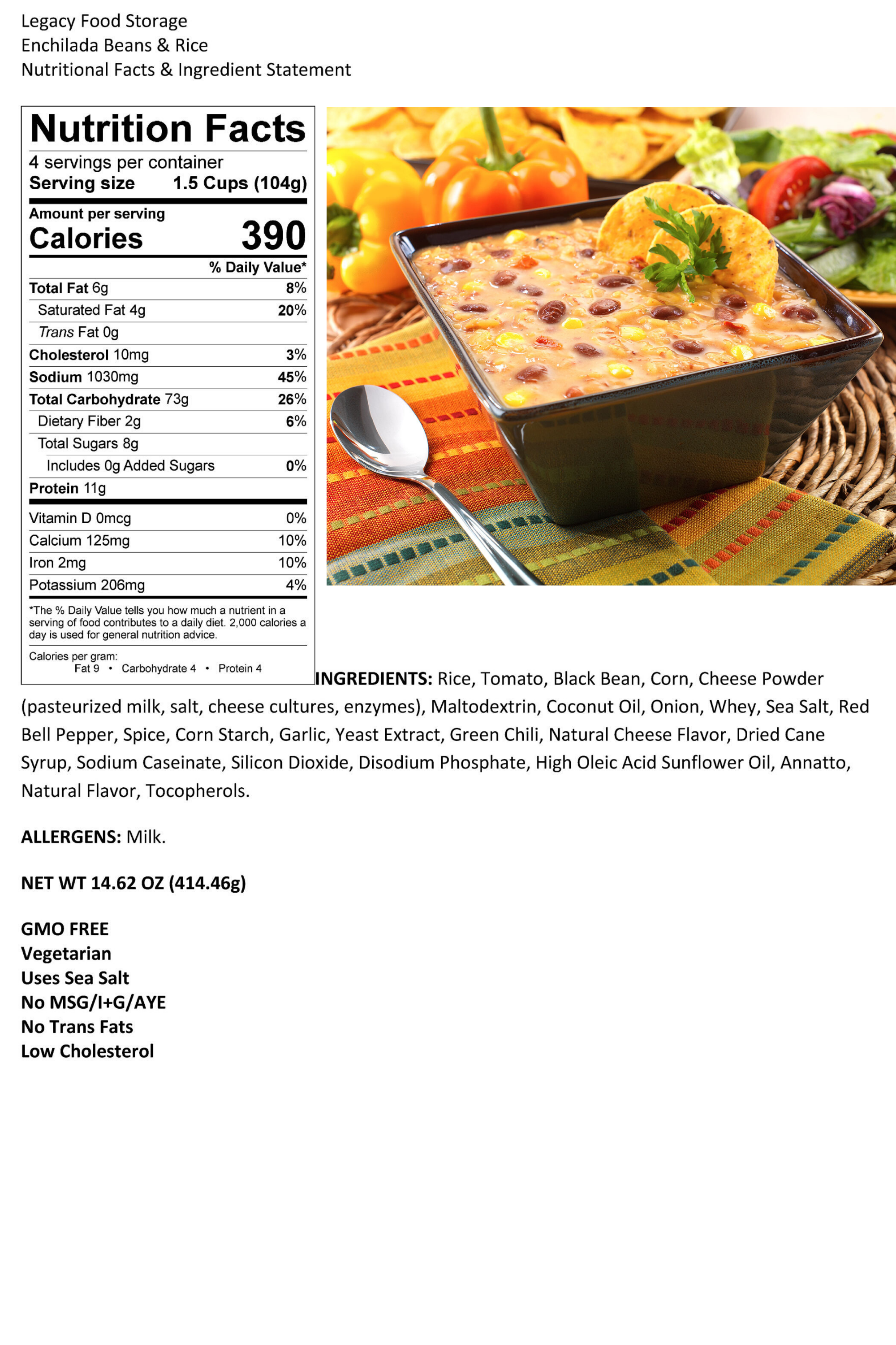 Legacy Premium Breakfast & Entrée Package - 2880 Servings | Long-Term Food Storage for Emergency Preparedness, Camping & Survival