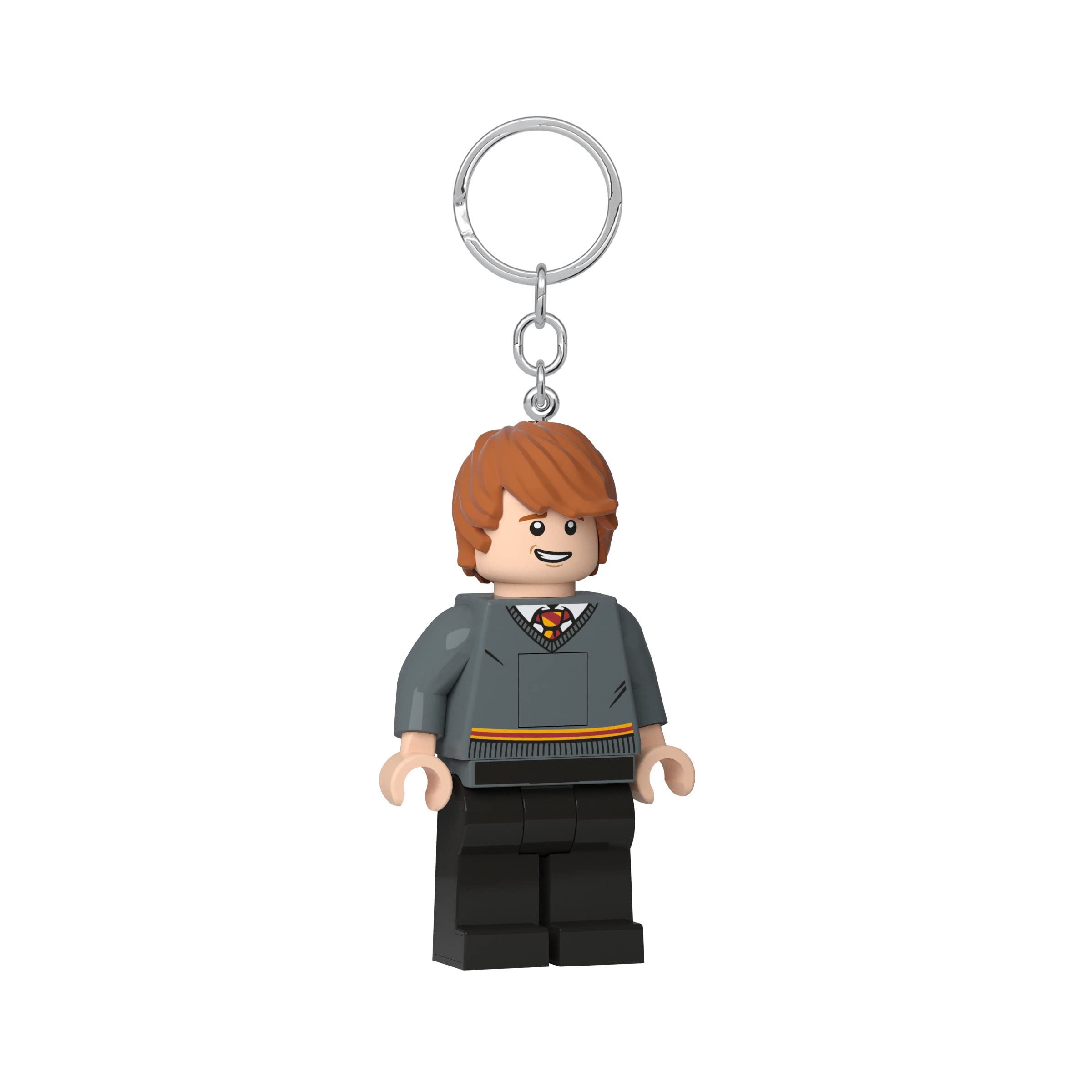 LEGO Harry Potter Ron Weasley 3-Inch Tall Keychain Light with LED - Official Collectible Keyring for Backpacks, Gifts, and Harry Potter Fans (KE200) - Perfect for Cosplay, Home Decor, and Potterhead Collections