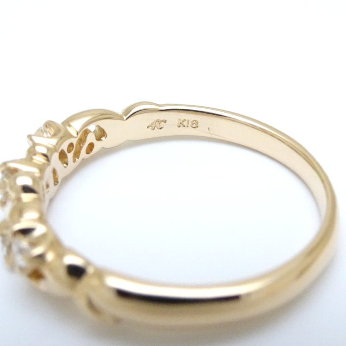 4℃ Diamond Ring K18YG Yellow Gold - Elegant 18K Gold Jewelry for Women, Perfect for Engagement, Wedding & Anniversary Gifts