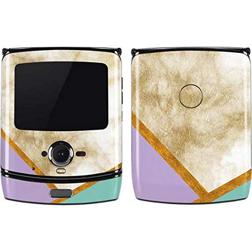 Motorola RAZR Phone Skin - Angled Marble Design for Stylish Protection