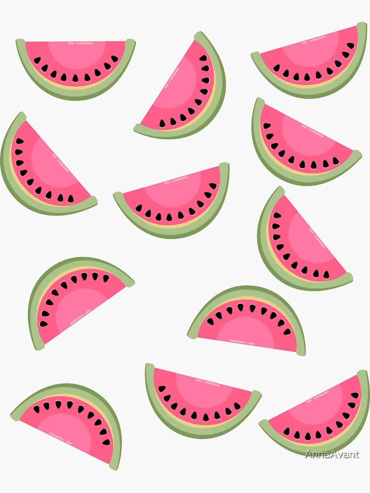 Waterproof Watermelon Sticker Decals - Durable Vinyl Stickers for Hydro Flask Bottles, Laptops, Skateboards & More - Perfect for DIY Decoration, School Supplies & Gift Wrapping