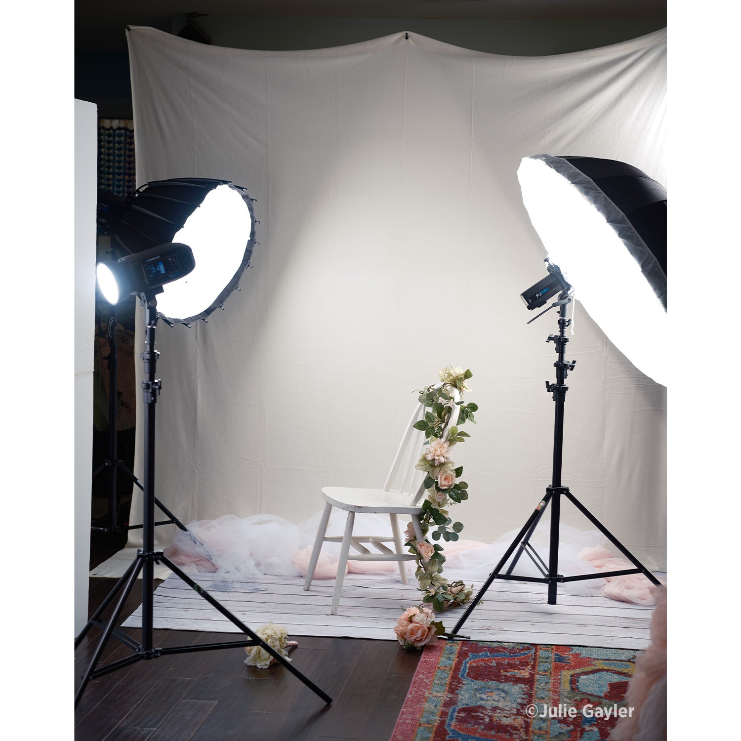 X Drop Pro Wrinkle Resistant Photography Backdrop - Buttermilk White (8' x 8') - Perfect for Studio Portraits, Product Photography & Video Backgrounds