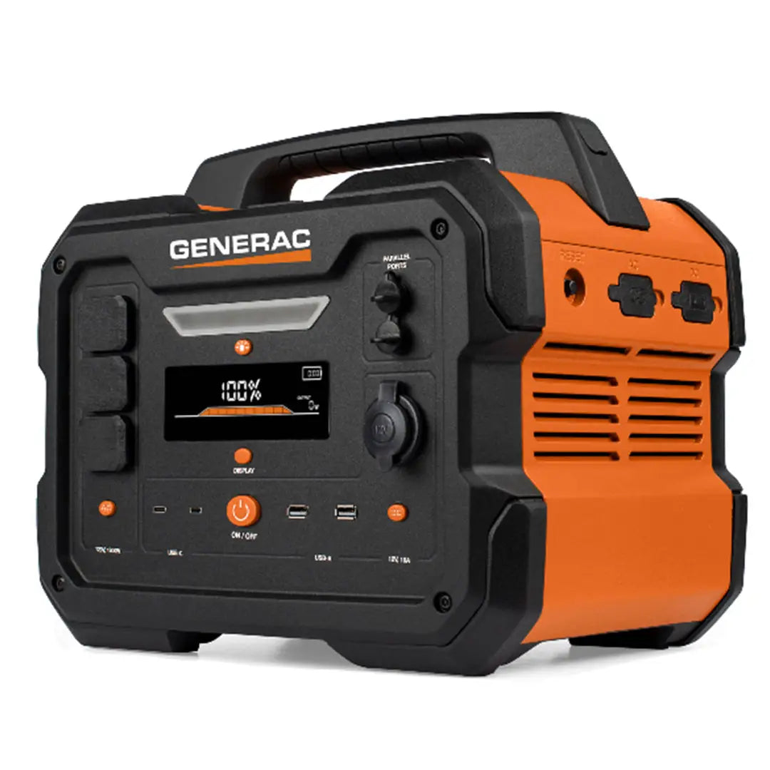 Generac 8025 GB1000 PS 1.6KW Portable Inverter Generator - Quiet, Lightweight & Fuel Efficient for Camping, RV Trips & Emergency Power Backup